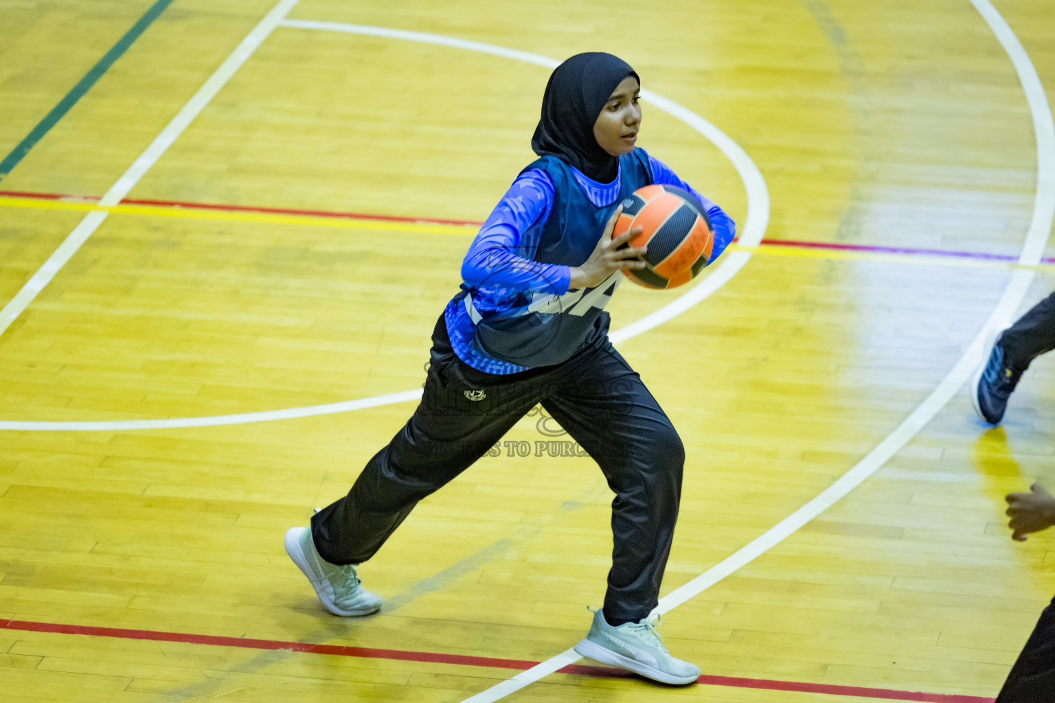 Day 12 of 25th Inter-School Netball Tournament was held in Social Center at Male', Maldives on Thursday, 22nd August 2024.