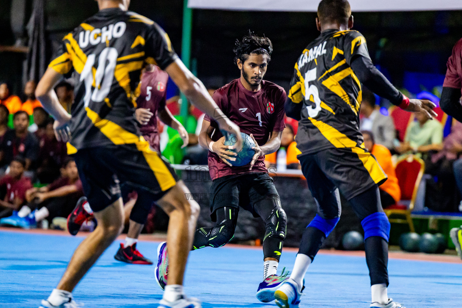 U-19 National Team vs Bangladesh Ansarvdp from Handball International Friendly Series held in Handball ground, Male', Maldives on Sunday, 30th June 2023 Photos: Nausham Waheed/ Images.mv