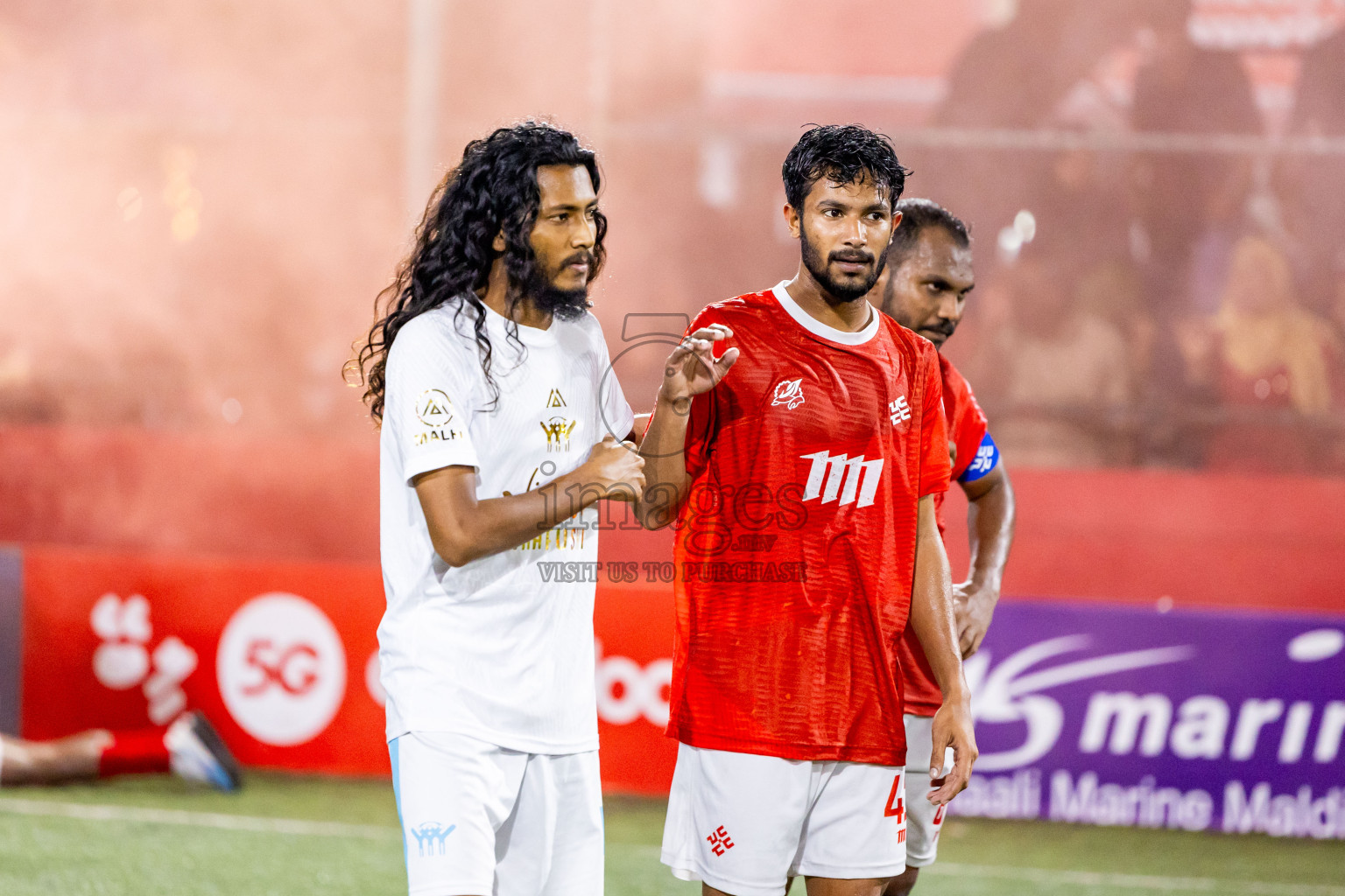 K Maafushi vs K Kaashidhoo in Kaafu Atoll Finals Day 27 of Golden Futsal Challenge 2025 was held on Friday , 31st January 2025, in Hulhumale', Maldives. Photos: Nausham Waheed / images.mv