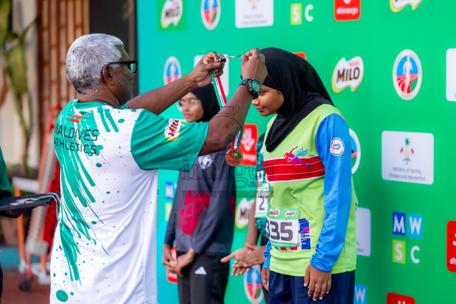 Day 1 of 12th Milo Association Championships was held in Ekuveni Track at Male', Maldives on Thursday, 24th April 2025. Photos: Nausham Waheed / images.mv