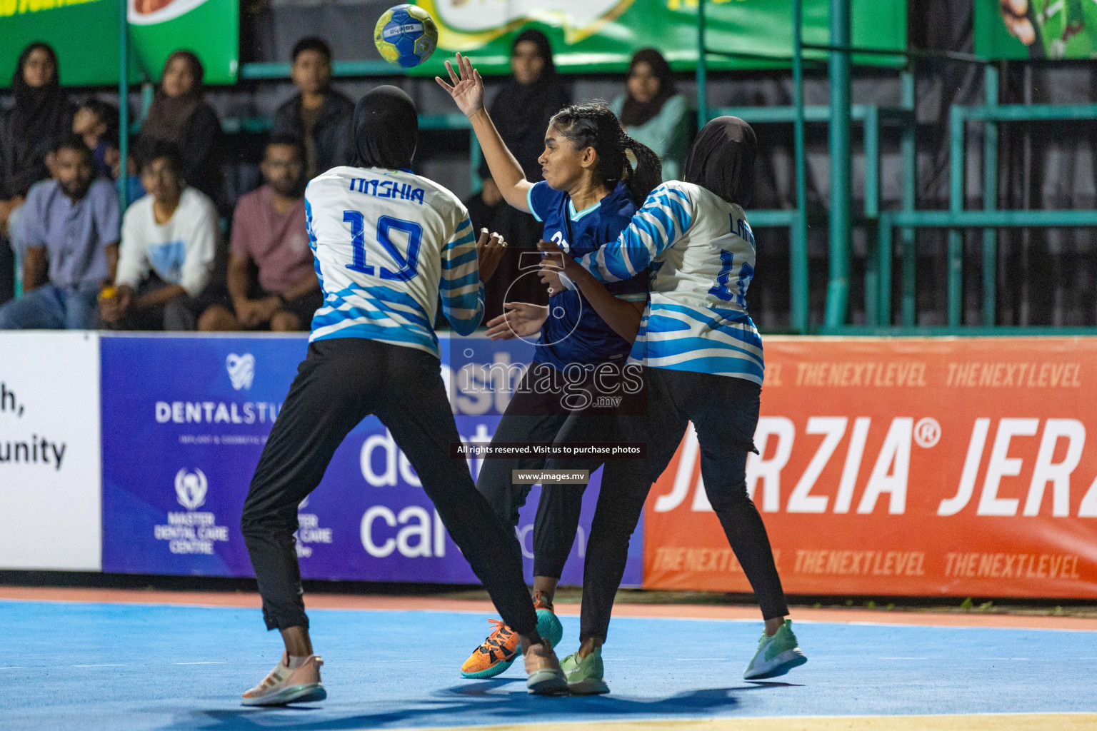 Quarter Final of 7th Inter-Office/Company Handball Tournament 2023, held in Handball ground, Male', Maldives on Friday, 20th October 2023 Photos: Nausham Waheed/ Images.mv