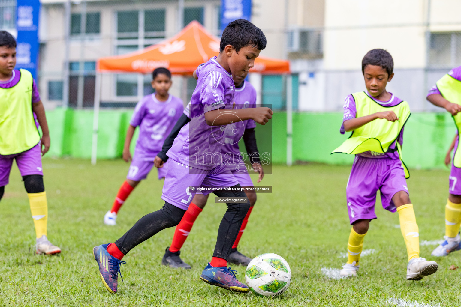 Day 1 of Milo kids football fiesta, held in Henveyru Football Stadium, Male', Maldives on Wednesday, 11th October 2023 Photos: Nausham Waheed/ Images.mv