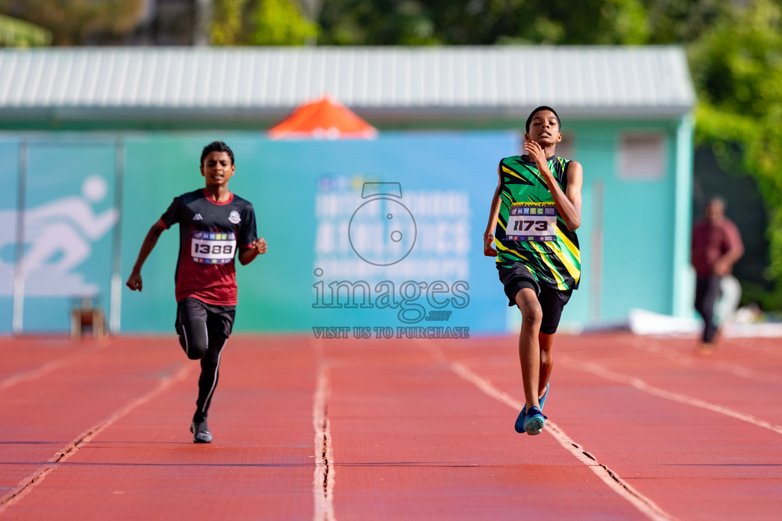 Day 3 of MWSC Interschool Athletics Championships 2024 held in Hulhumale Running Track, Hulhumale, Maldives on Monday, 11th November 2024. 
Photos by: Hassan Simah / Images.mv