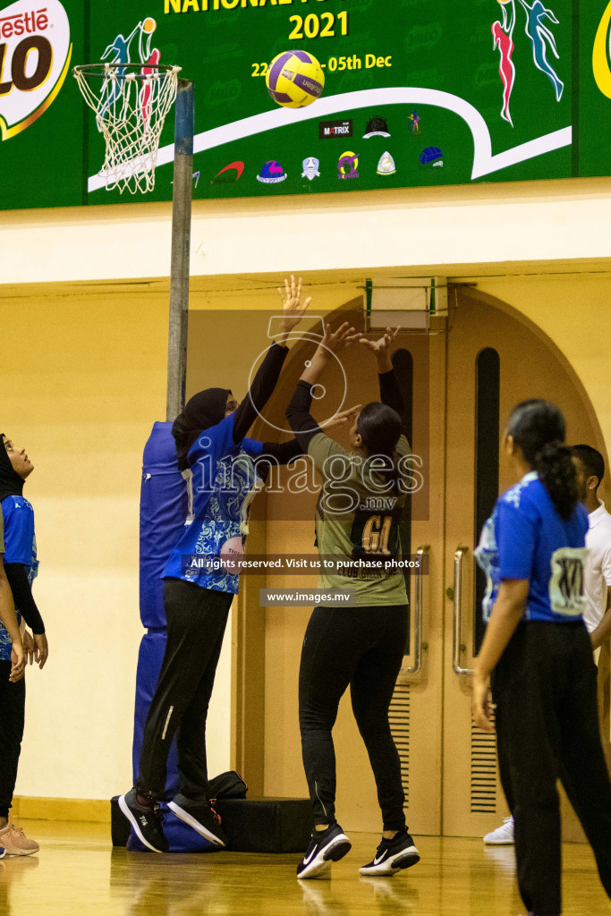 Green Streets vs Mahibadhoo Sports Club in the Semi Finals of Milo National Netball Tournament 2021 held on 3 December 2021 in Male', Maldives, Photos by Maanish