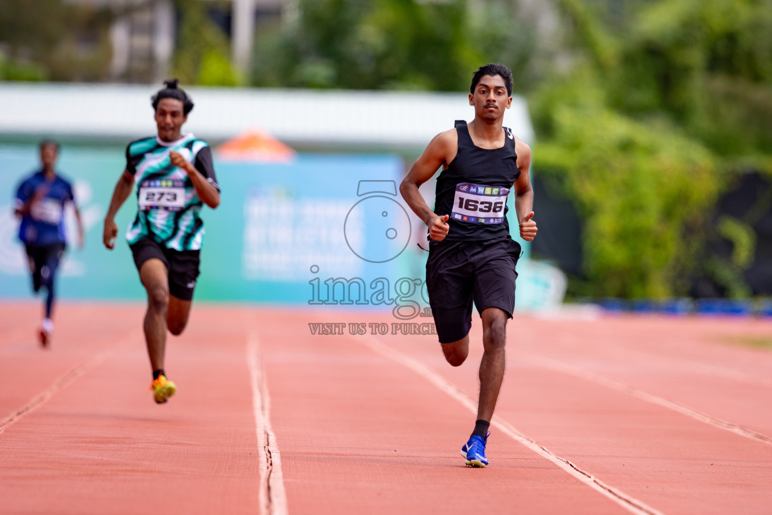 Day 3 of MWSC Interschool Athletics Championships 2024 held in Hulhumale Running Track, Hulhumale, Maldives on Monday, 11th November 2024. 
Photos by: Hassan Simah / Images.mv