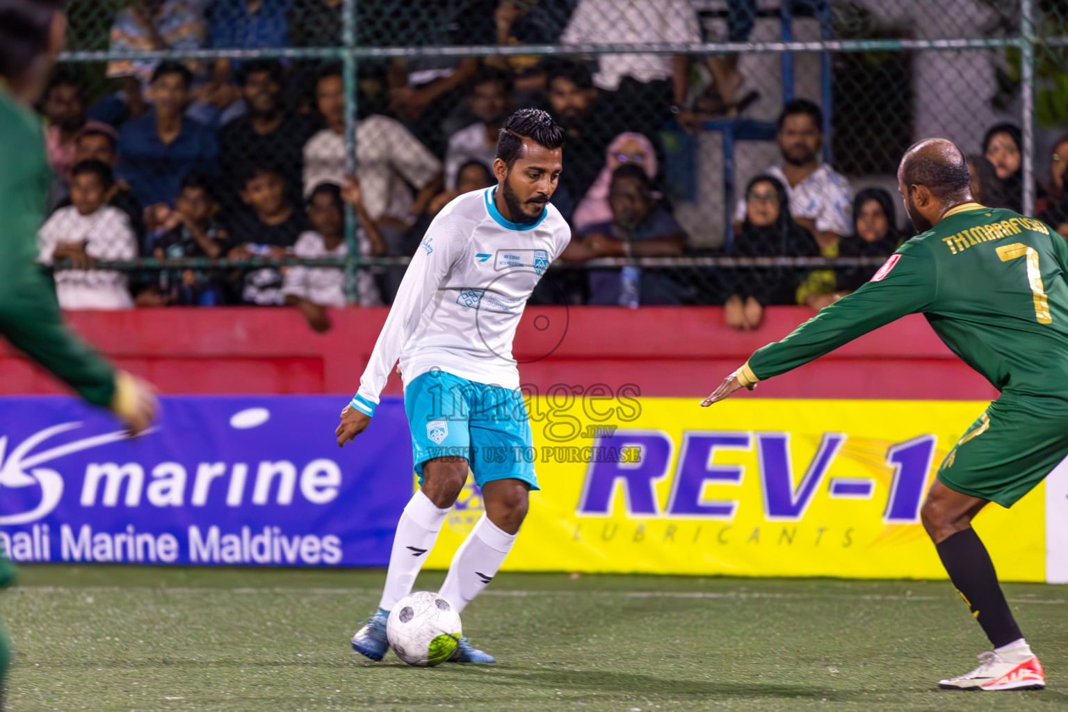 Th Thimarafushi vs Th Guraidhoo in Day 20 of Golden Futsal Challenge 2024 was held on Saturday , 3rd February 2024 in Hulhumale', Maldives Photos: Ismail Thoriq / images.mv