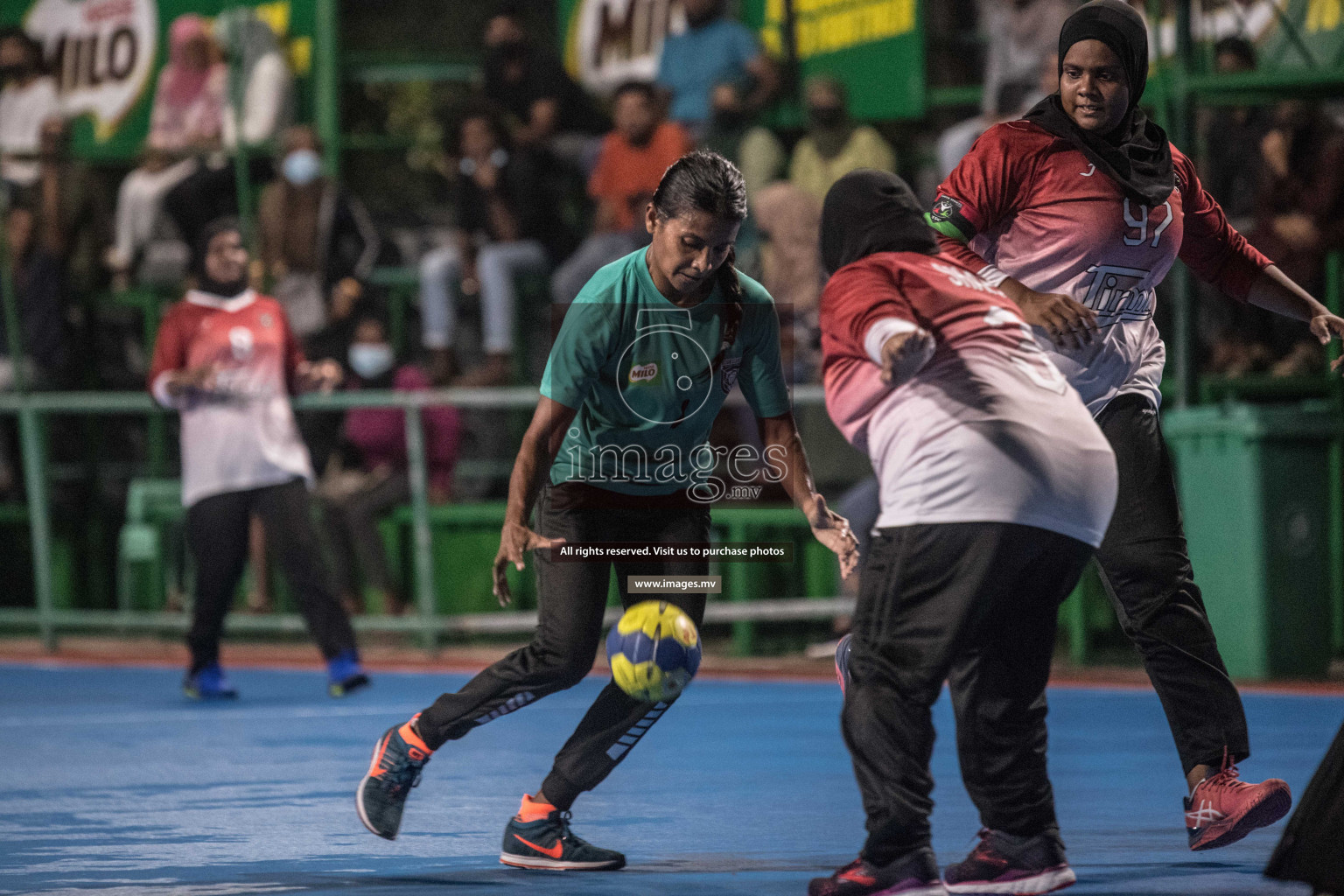 Milo 8th National Handball Tournament Day3, 17th December 2021, at Handball Ground, Male', Maldives. Photos by Nausham Waheed