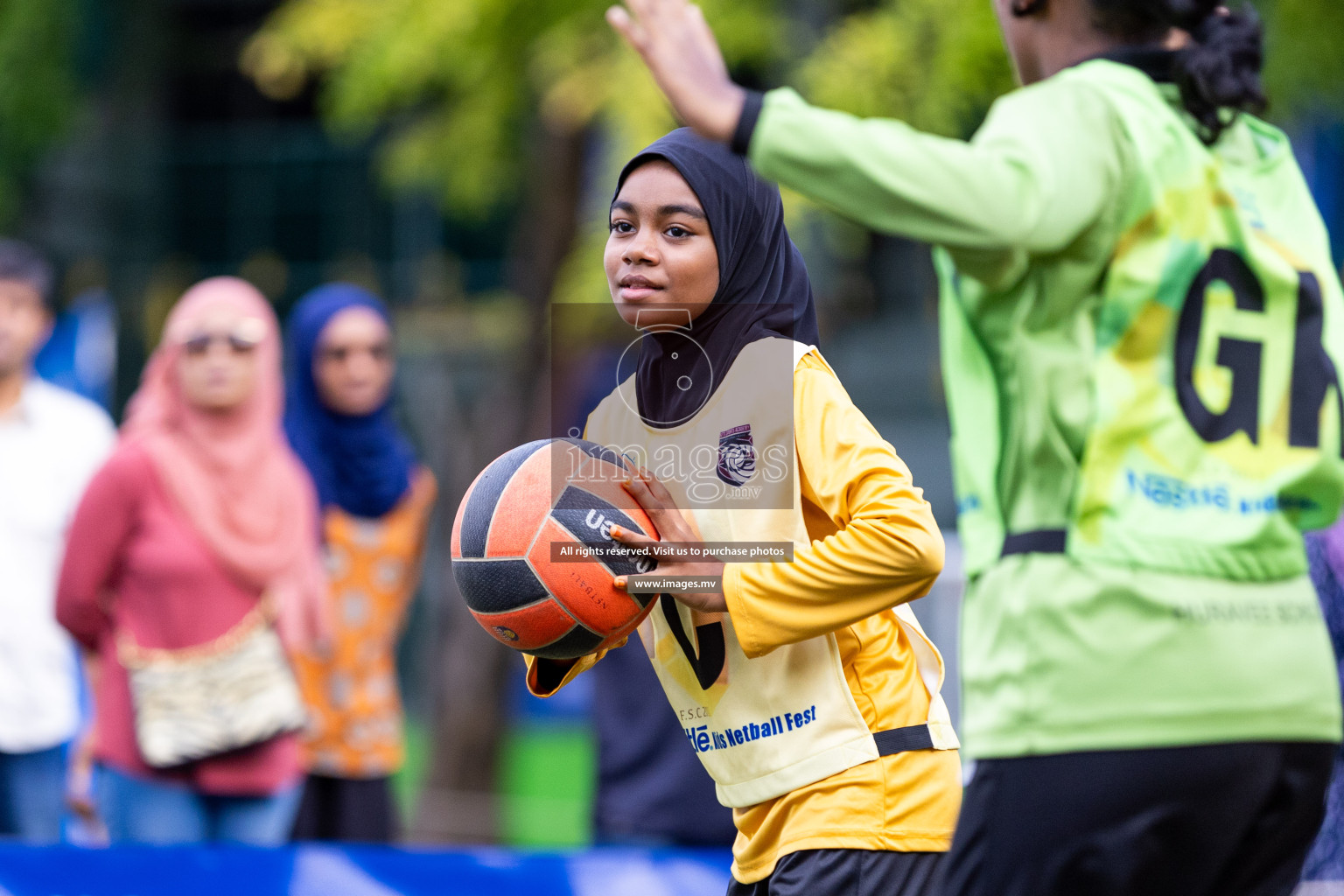 Day 2 of Nestle' Kids Netball Fiesta 2023 held in Henveyru Stadium, Male', Maldives on Thursday, 1st December 2023. Photos by Nausham Waheed / Images.mv