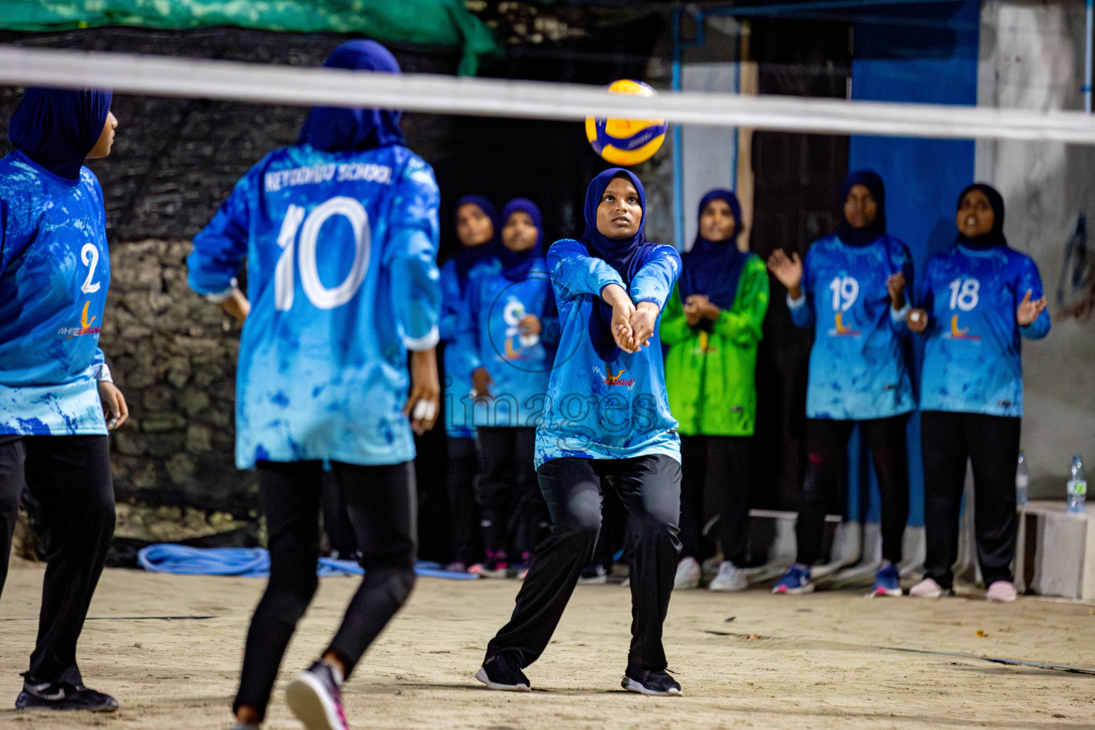 U19 Male and Atoll Girl's Finals in Day 9 of Interschool Volleyball Tournament 2024 was held in ABC Court at Male', Maldives on Saturday, 30th November 2024. Photos: Hassan Simah / images.mv