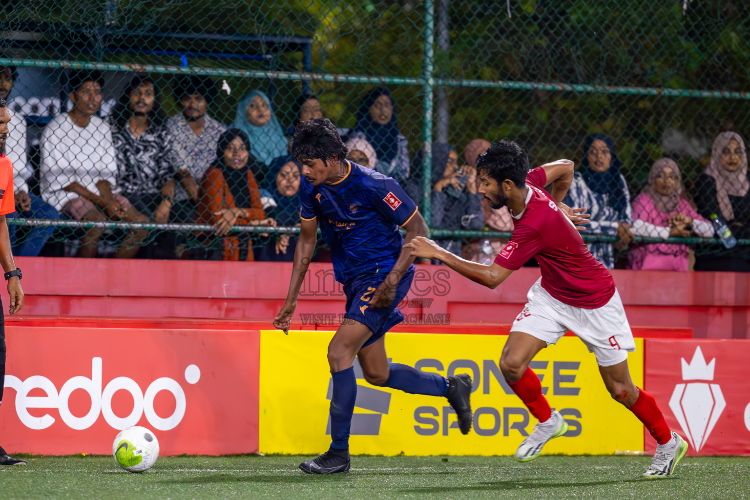 Lh Kurendhoo vs K Kaashidhoo on Day 36 of Golden Futsal Challenge 2024 was held on Wednesday, 21st February 2024, in Hulhumale', Maldives
Photos: Ismail Thoriq, / images.mv