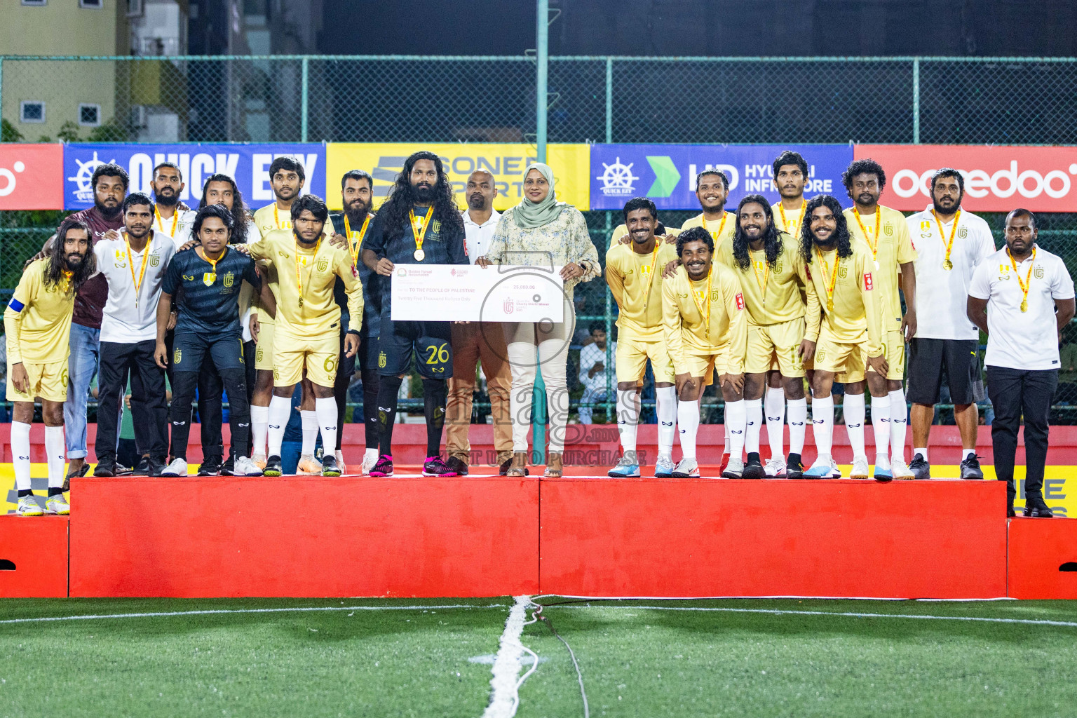 Opening of Golden Futsal Challenge 2024 with Charity Shield Match between L.Gan vs Th. Thimarafushi was held on Sunday, 14th January 2024, in Hulhumale', Maldives Photos: Nausham Waheed / images.mv