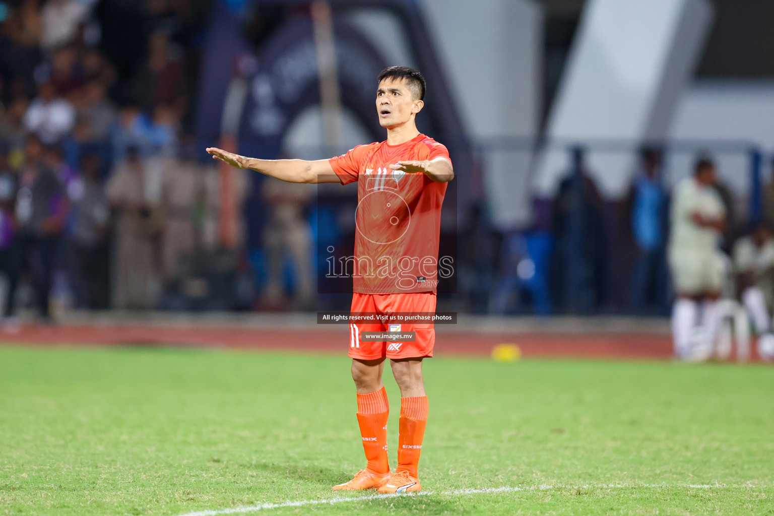 Kuwait vs India in the Final of SAFF Championship 2023 held in Sree Kanteerava Stadium, Bengaluru, India, on Tuesday, 4th July 2023. Photos: Nausham Waheed / images.mv