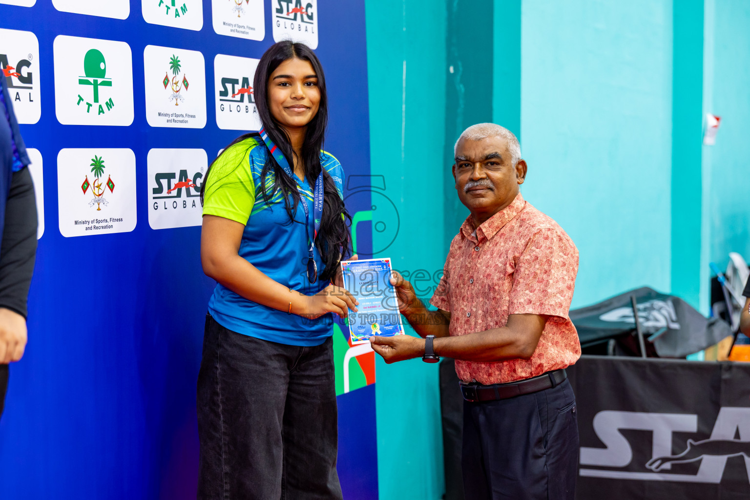 Finals of 30th Table Tennis Association Championship 2025 was held on Saturday, 20th September 2025 in Male' TT Hall, Male', Maldives. Photos: Nausham Waheed / images.mv