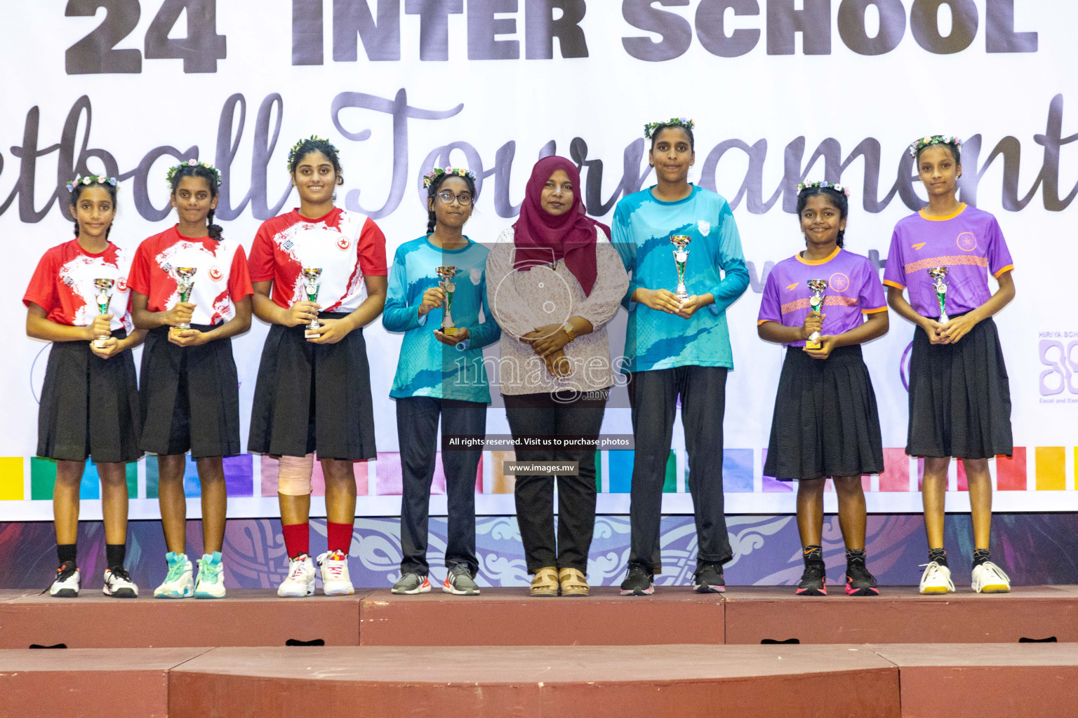 Final of 24th Interschool Netball Tournament 2023 was held in Social Center, Male', Maldives on 7th November 2023. Photos: Nausham Waheed / images.mv