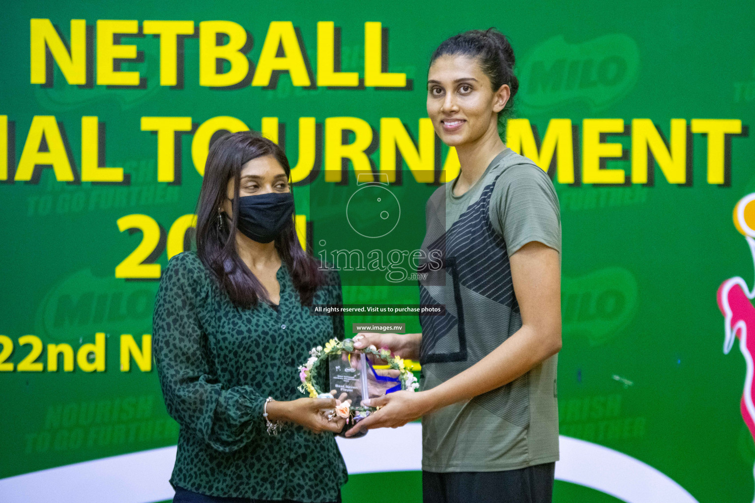 Kulhudhuffushi Youth & R.C vs Club Green Streets in the Finals of Milo National Netball Tournament 2021 (Women's) held on 5th December 2021 in Male', Maldives Photos: Ismail Thoriq / images.mv