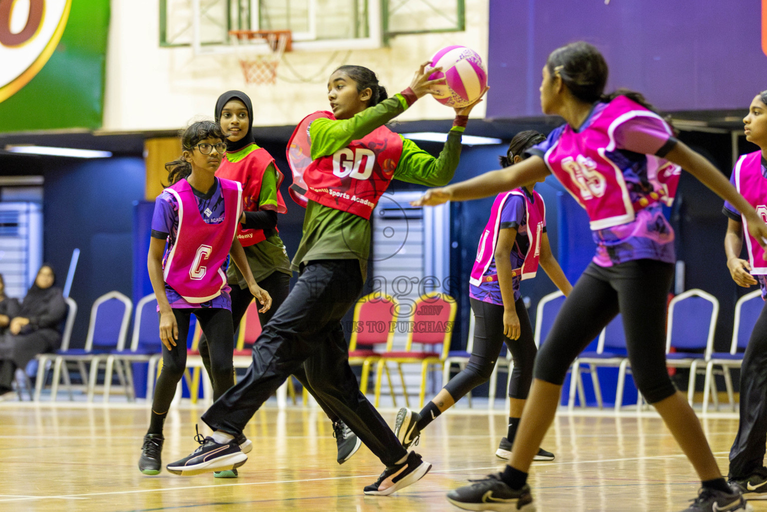 FIONTI Academy A vs N Sports Academy A in Day 2 of 3rd Junior Championship - Netball association of Maldives, held at Social Center on Monday 20th January 2025 . Photos by Shuu Abdul Sattar