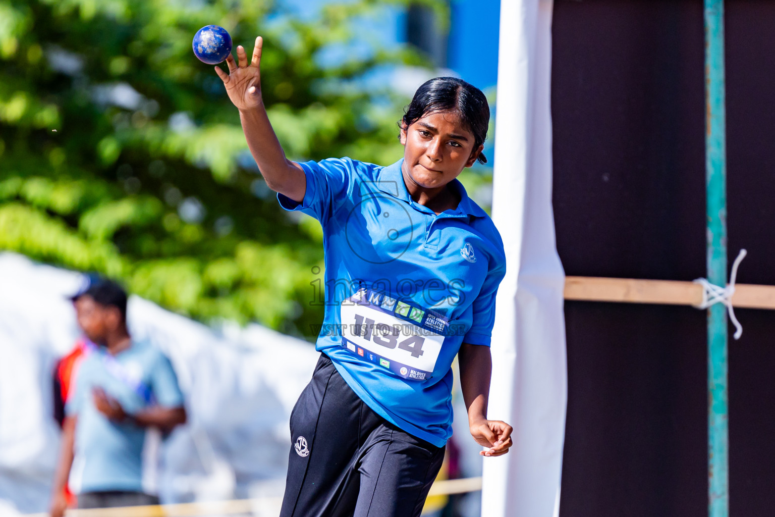 Day 3 of MWSC Interschool Athletics Championships 2024 held in Hulhumale Running Track, Hulhumale, Maldives on Monday, 11th November 2024. Photos by:  Nausham Waheed / Images.mv