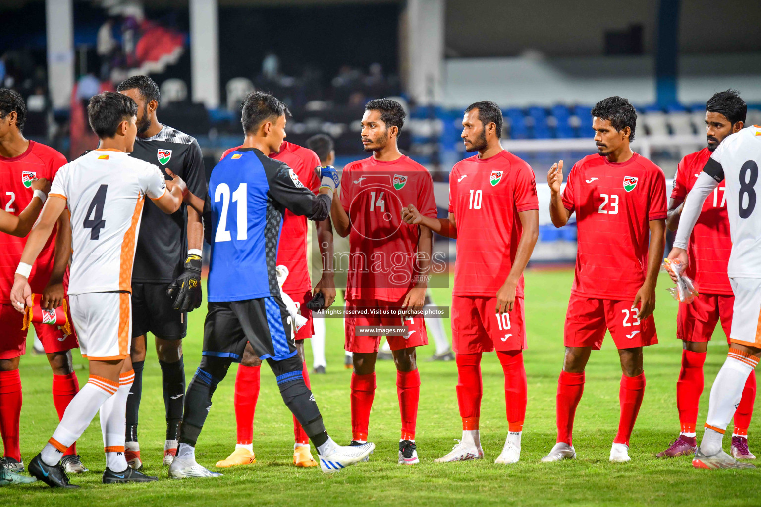 Maldives vs Bhutan in SAFF Championship 2023 held in Sree Kanteerava Stadium, Bengaluru, India, on Wednesday, 22nd June 2023. Photos: Nausham Waheed / images.mv