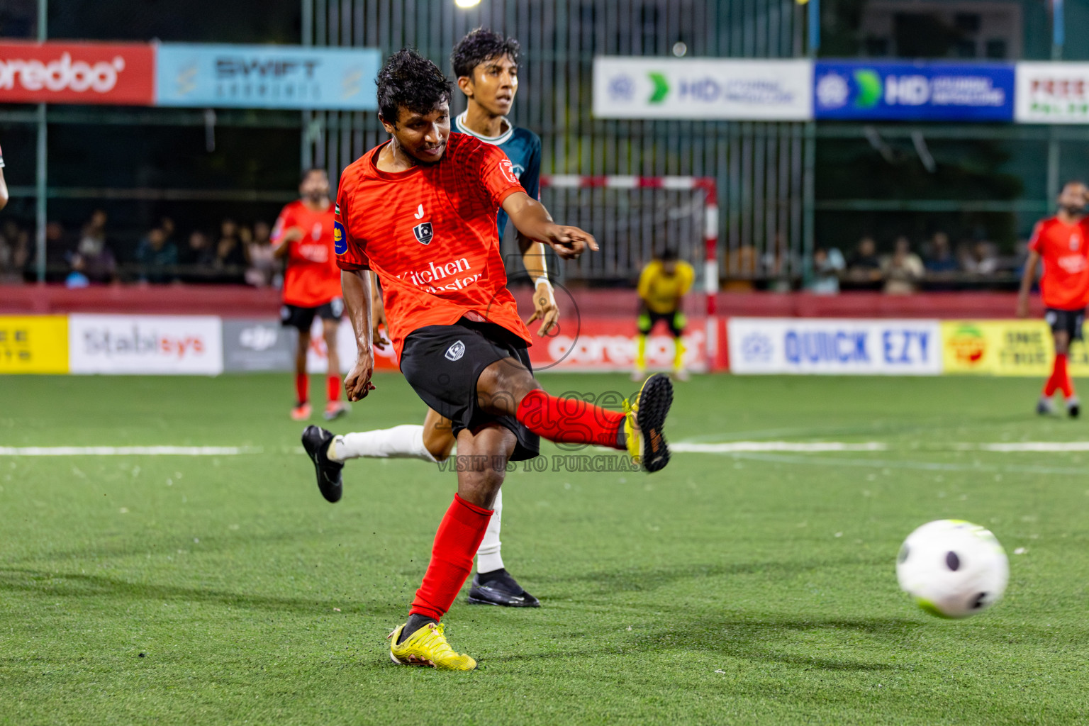 Sh. Kanditheemu VS R. Dhuvaafaru on Day 35 of Golden Futsal Challenge 2024 was held on Tuesday, 20th February 2024, in Hulhumale', Maldives 
Photos: Hassan Simah, / images.mv