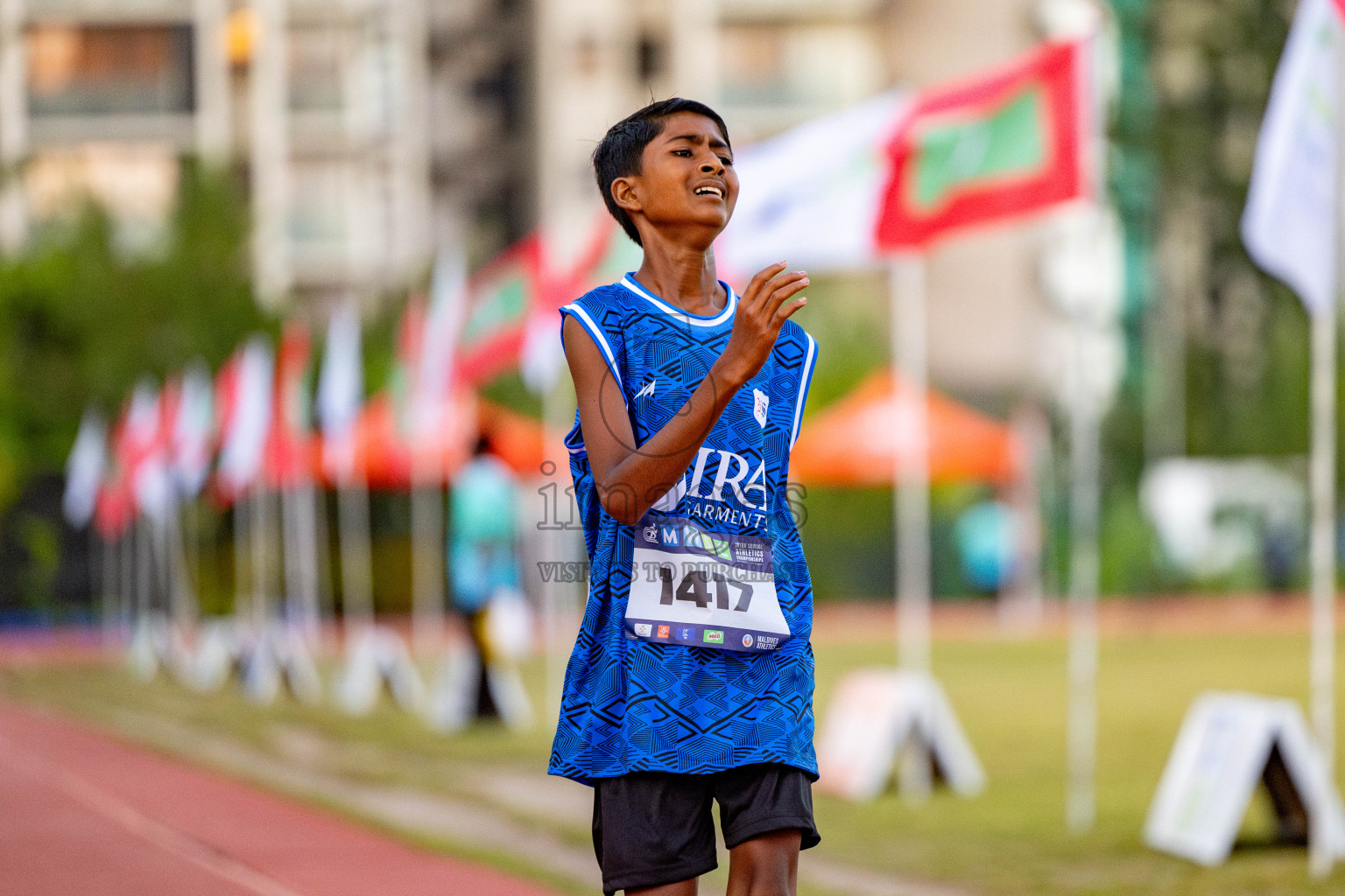 Day 1 of MWSC Interschool Athletics Championships 2024 held in Hulhumale Running Track, Hulhumale, Maldives on Saturday, 9th November 2024. 
Photos by: Hassan Simah / Images.mv