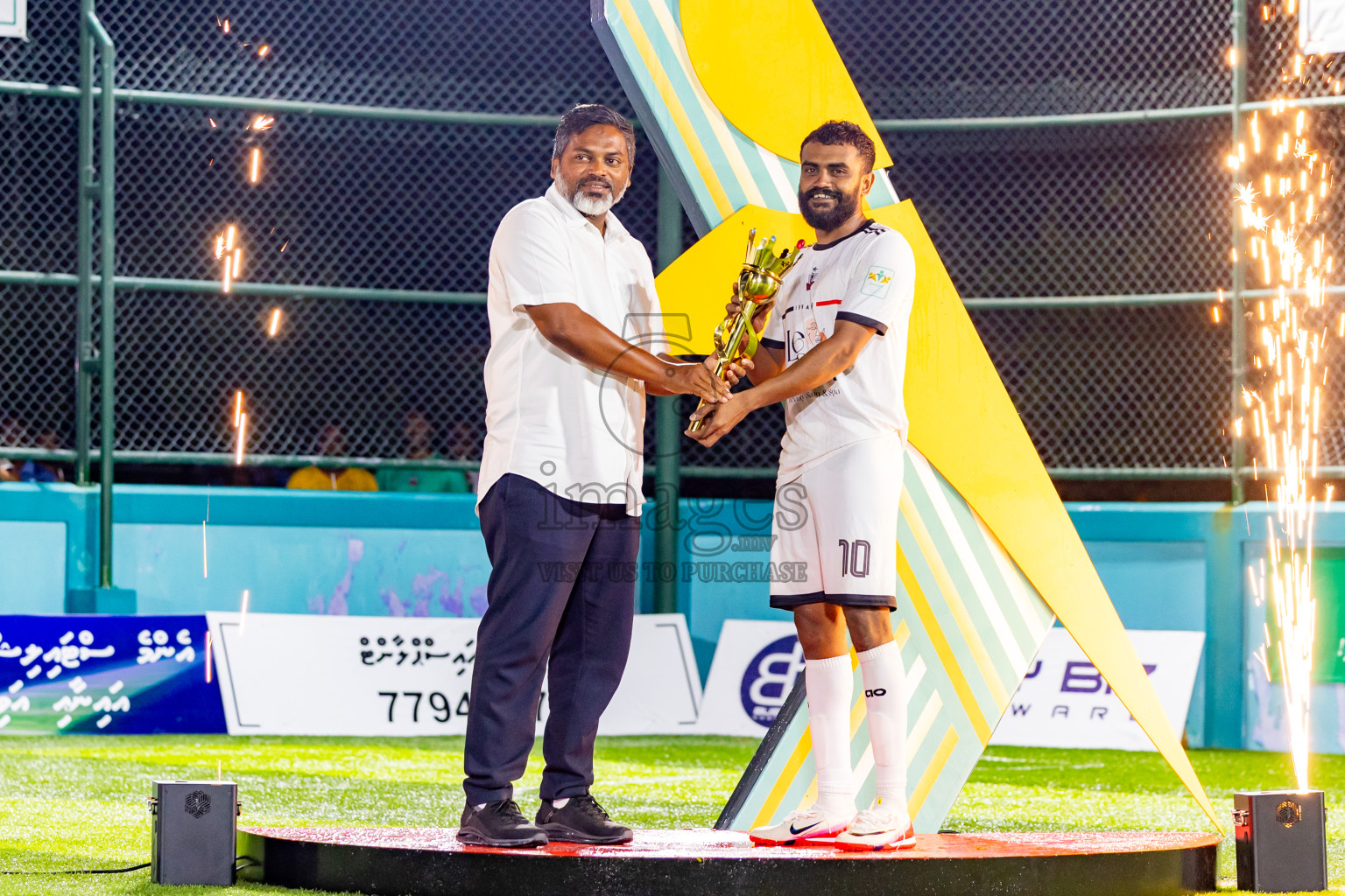 Ifhaams vs Dee Cee Jay SC in Final of Laamehi Dhiggaru Ekuveri Futsal Challenge 2025 was held on Tuesday, 29th July 2025, at Dhiggaru Futsal Ground, Dhiggaru, Maldives Photos: Nausham Waheed  / images.mv