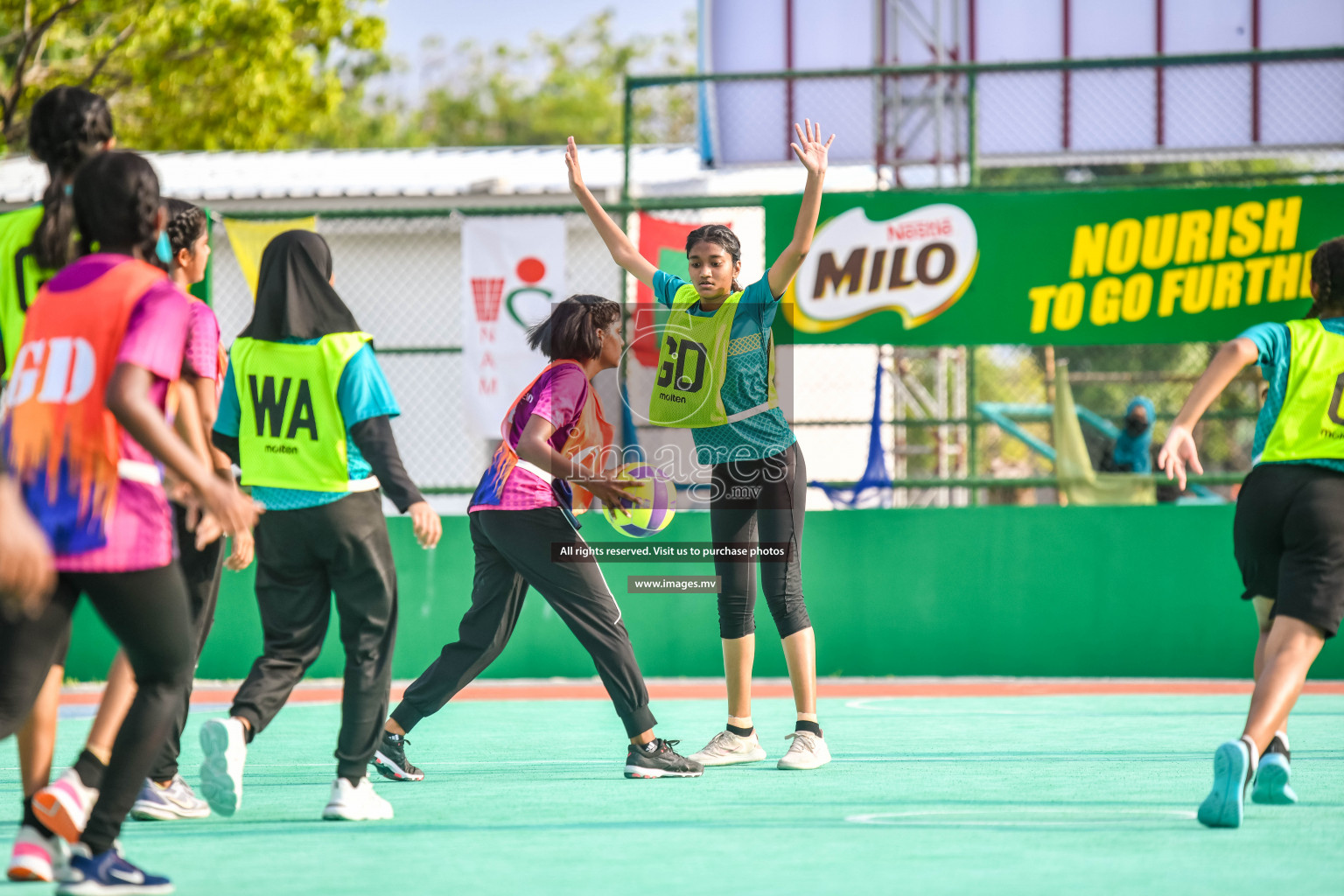 Day 6 of Junior Netball Championship 2022 on 10th March 2022 held in Male', Maldives. Photos by Nausham Waheed