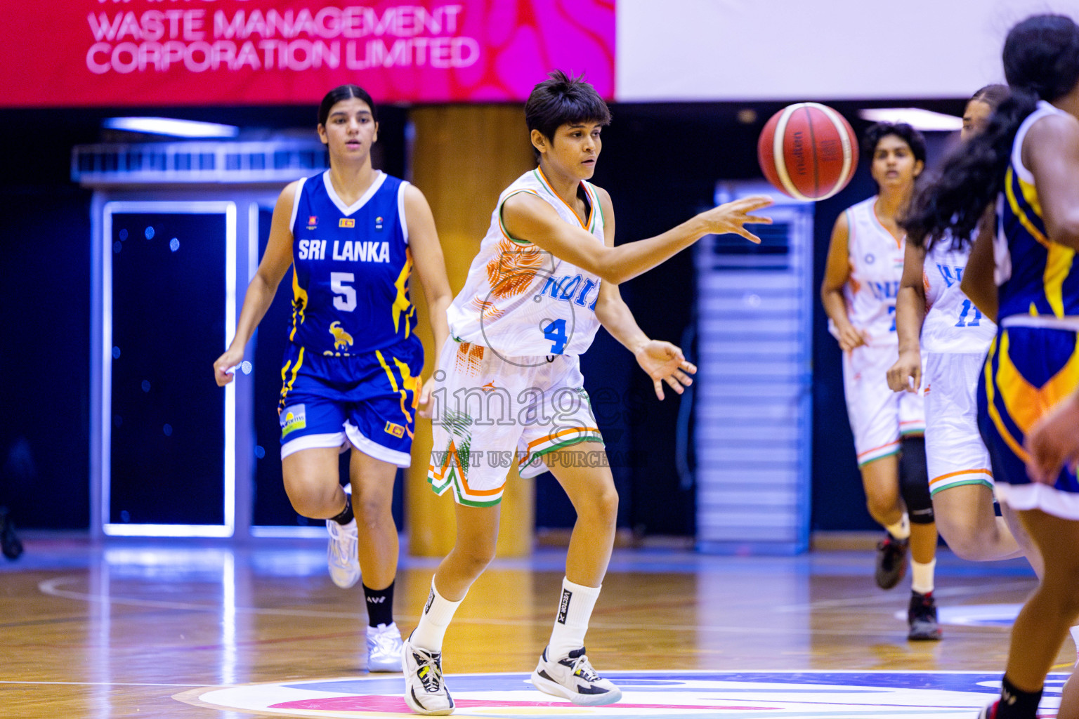 India vs SriLanka in Day 1 of Under 16 Woman's Asian Cup SABA Qualifiers 2025 was held in Social Center, Male', Maldives on 12th June 2025. Photos: Nausham Waheed / images.mv