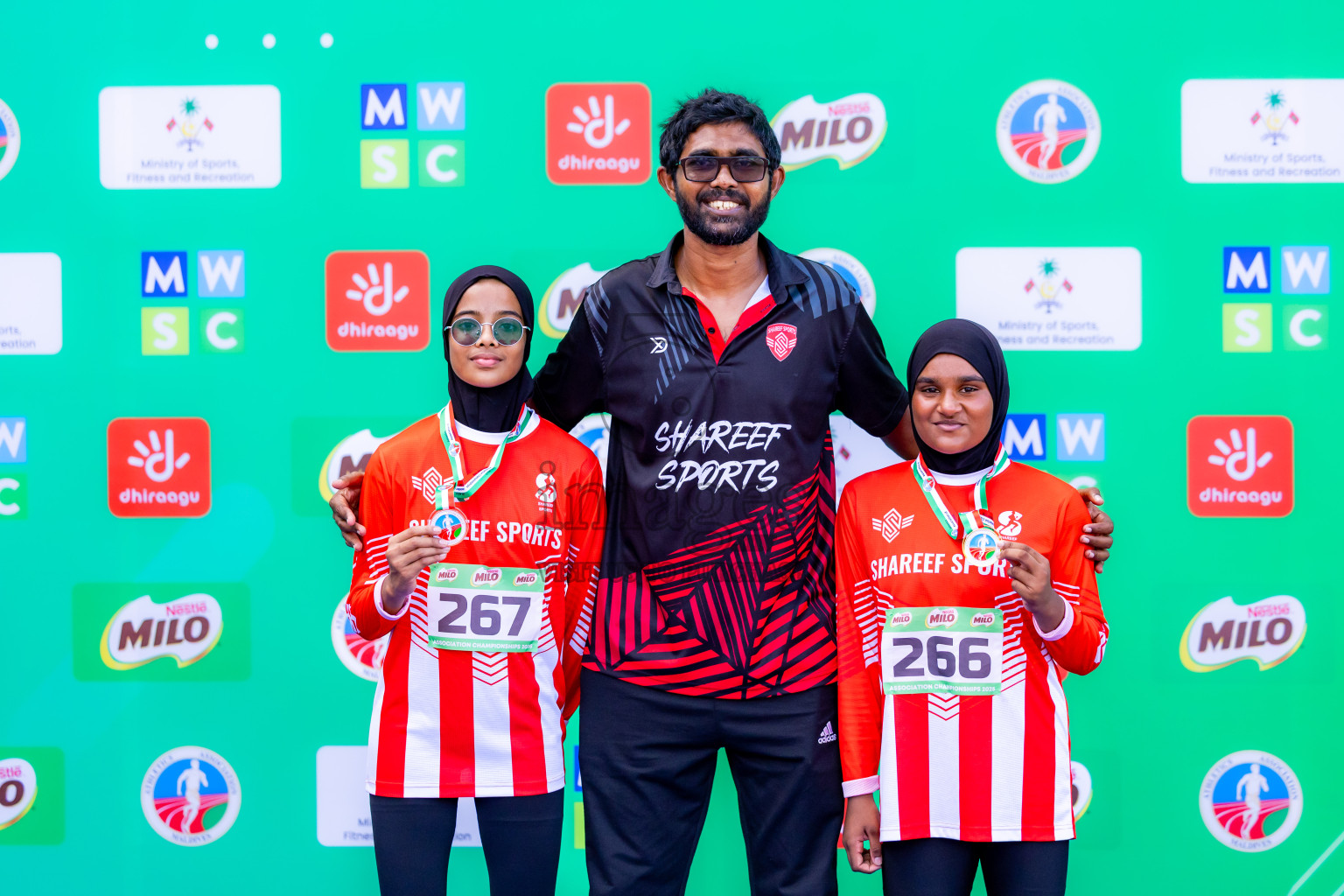 Day 2 of 12th Milo Association Championships was held in Ekuveni Track at Male', Maldives on Friday, 25th April 2025. Photos: Nausham Waheed / images.mv