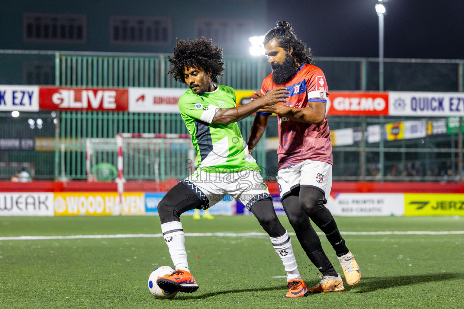 HDh Naivaadhoo vs HDh Nellaidhoo in Day 13 of Golden Futsal Challenge 2025 was held on Friday, 17th January 2025, in Hulhumale', Maldives. Photos: Nausham Waheed / images.mv