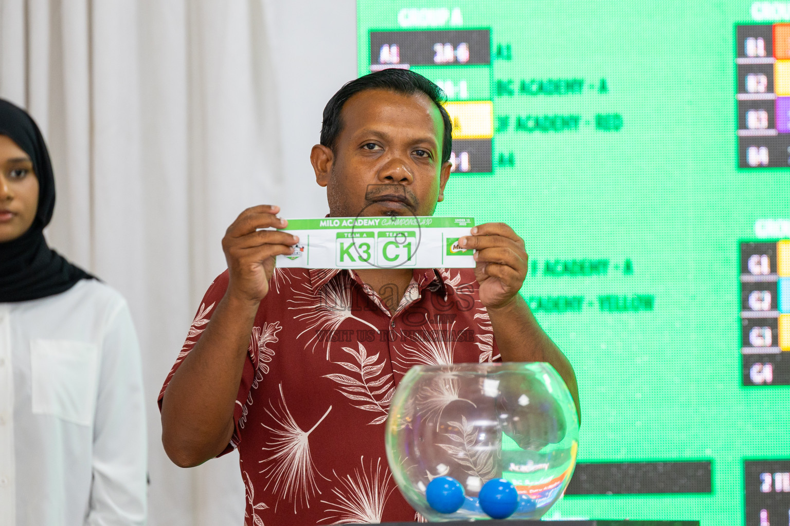 Draw Ceremony of MILO Academy Championship 2025 (U-12) was held at Manhattan Business Hotel in Male', Maldives on Monday, 28th April 2025. 
Photos: Ismail Thoriq / images.mv
