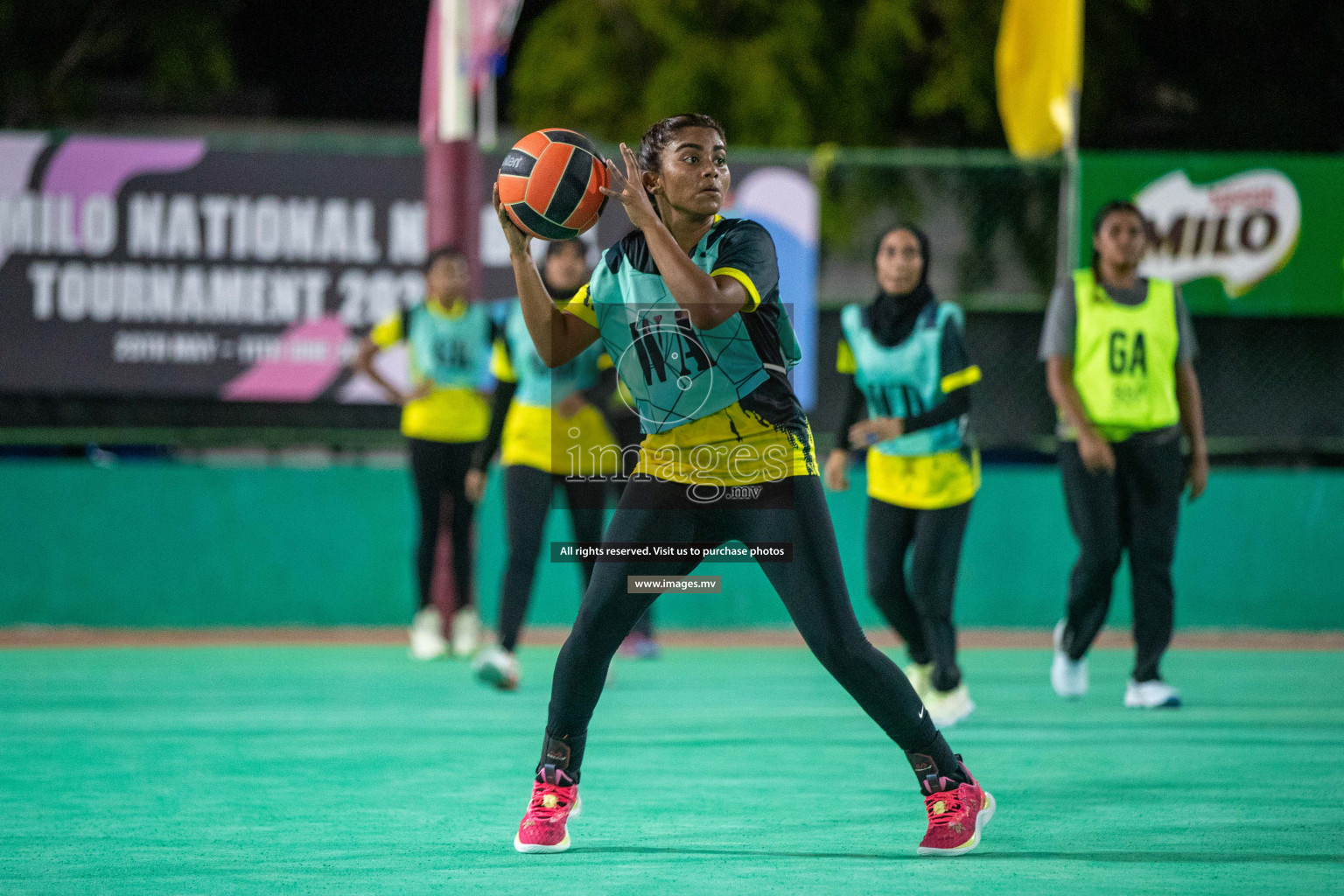 Final of 20th Milo National Netball Tournament 2023, held in Synthetic Netball Court, Male', Maldives on 11th June 2023 Photos: Nausham Waheed/ Images.mv