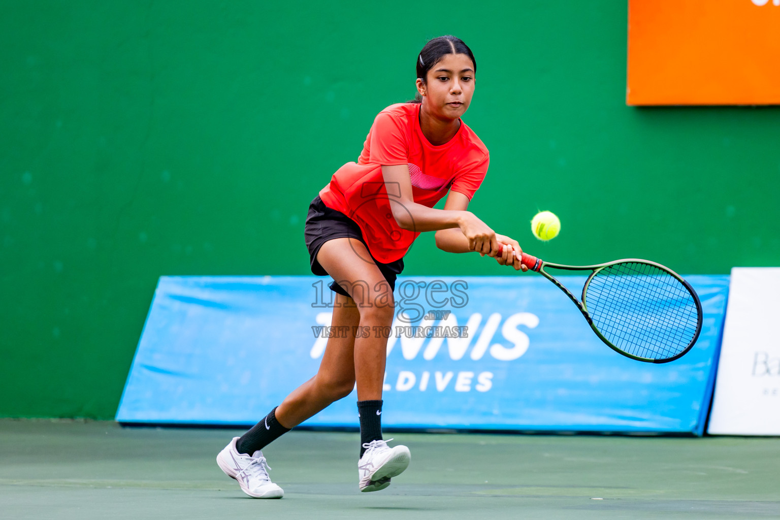 Day 5 of ATF Maldives Junior Open Tennis was held in Male' Tennis Court, Male', Maldives on Monday, 16th December 2024. Photos: Nausham Waheed/ images.mv