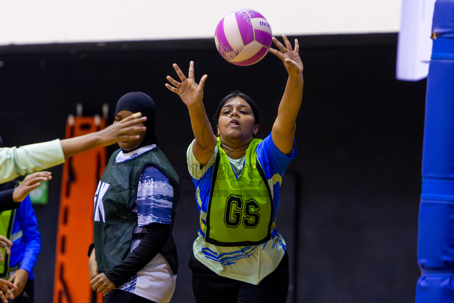 SC Skylark vs United Unity SC in Day 4 of 24th Milo Netball Association Championship held in Social Center at Male', Maldives on Thursday, 4th September 2025. Photos: Nausham Waheed / images.mv