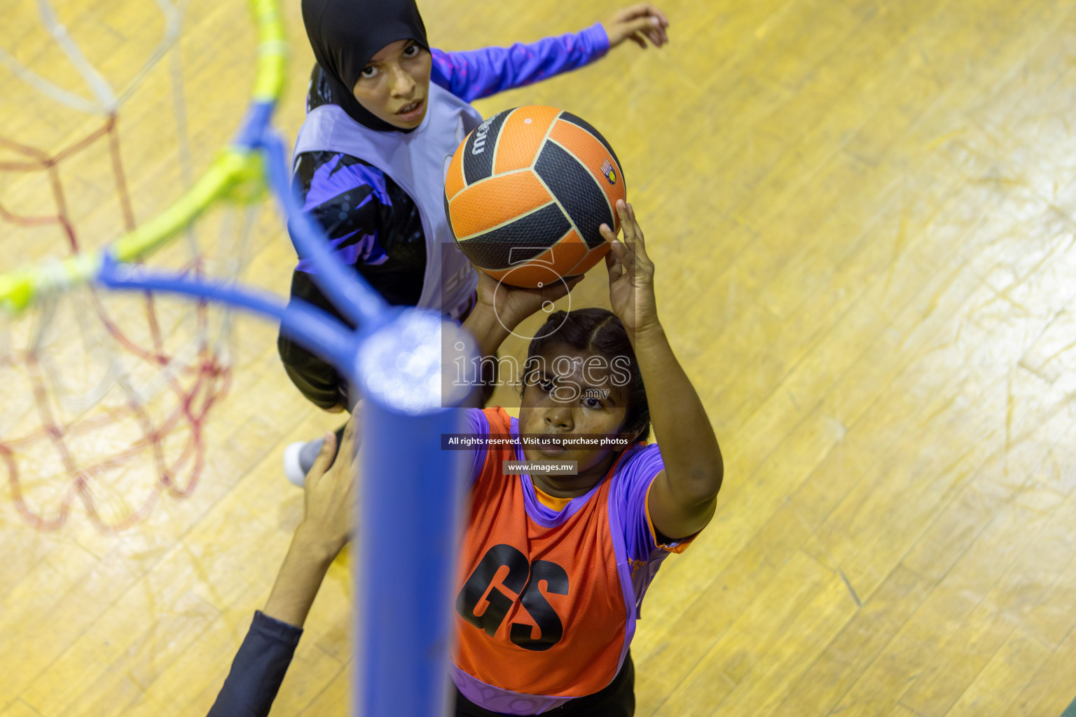 Day 11 of 24th Interschool Netball Tournament 2023 was held in Social Center, Male', Maldives on 6th November 2023. Photos: Mohamed Mahfooz Moosa / images.mv