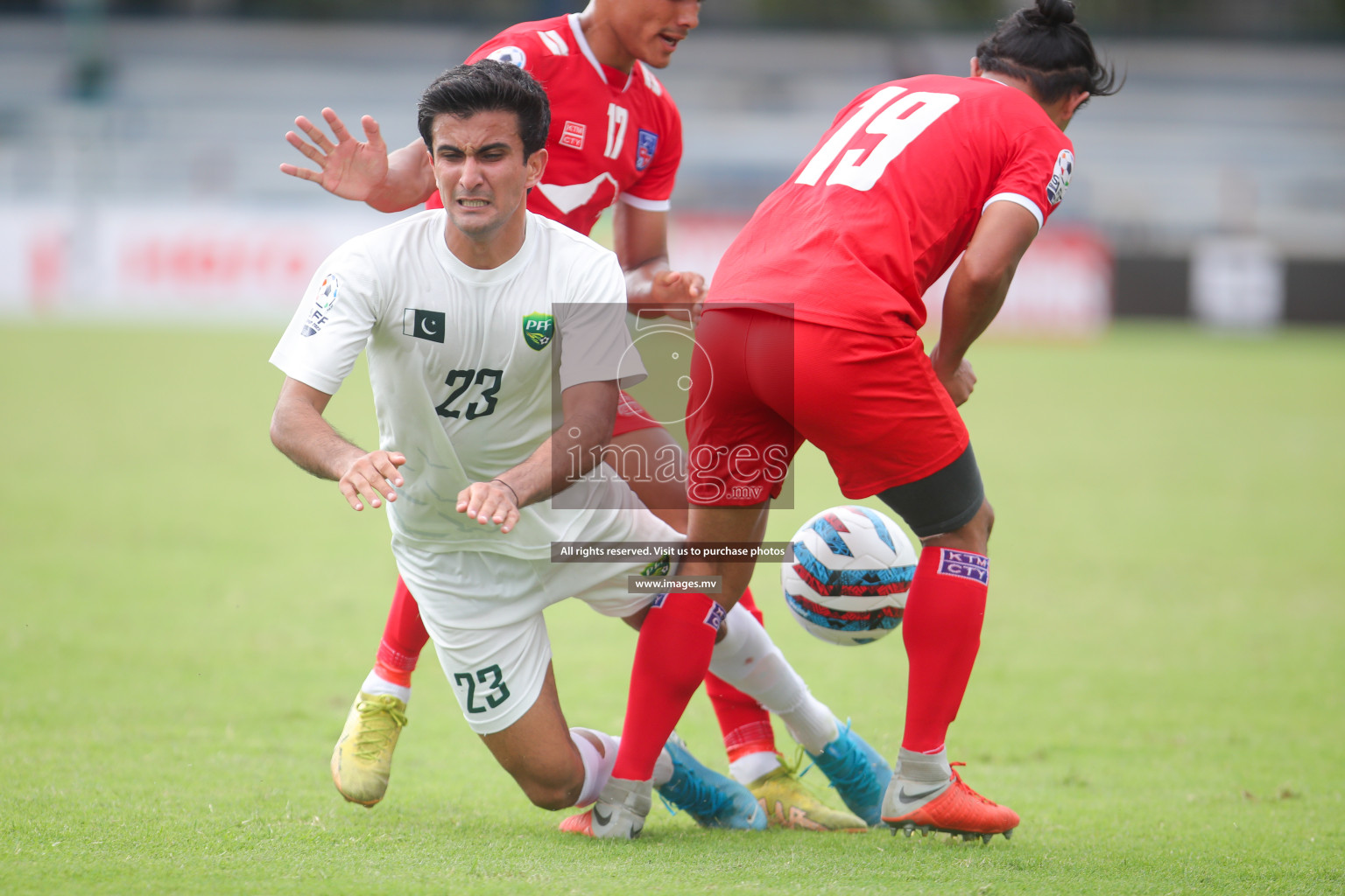 Nepal vs Pakistan in SAFF Championship 2023 held in Sree Kanteerava Stadium, Bengaluru, India, on Tuesday, 27th June 2023. Photos: Nausham Waheed, Hassan Simah / images.mv