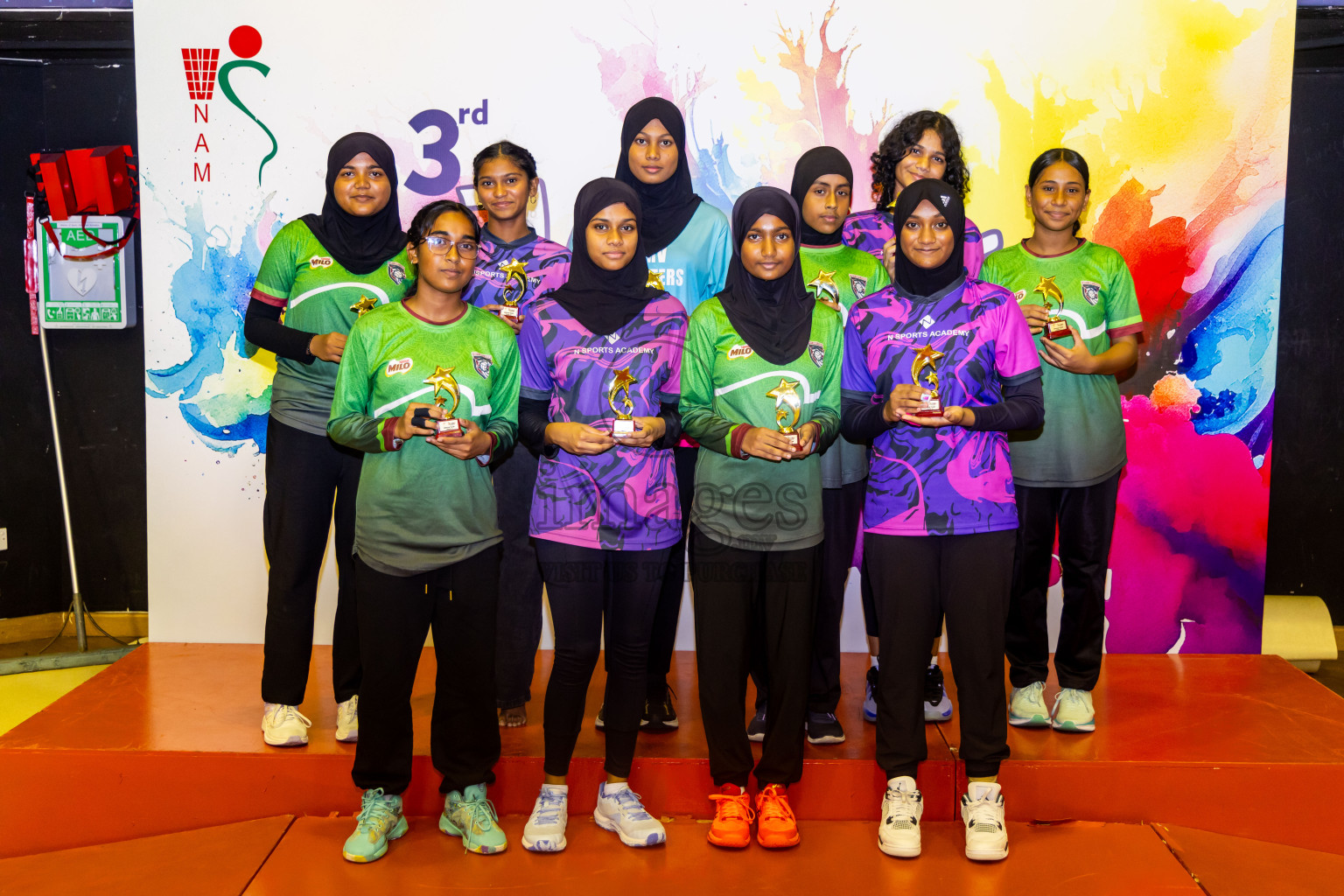 Closing ceremony of 3rd Netball Junior Championship, held at Social Center on Saturday, 25th January 2025 . Photos: Nausham Waheed / images.mv