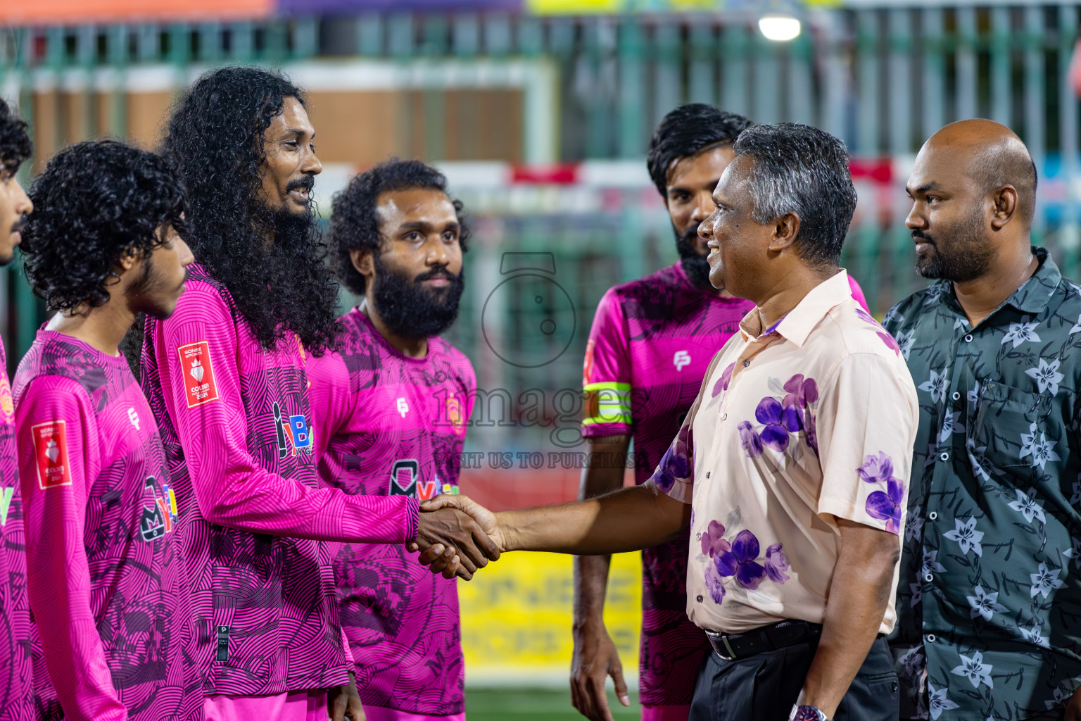 Vilimale VS Maafannu in Zone 8 Group Stage Final on Day 38 of Golden Futsal Challenge 2024 which was held on Friday, 23rd February 2024, in Hulhumale', Maldives 
Photos: Hassan Simah/ images.mv