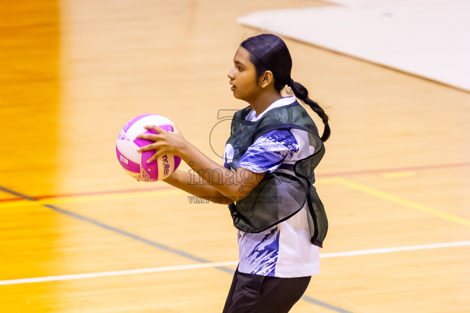 SC Skylark vs SC Shining Star in Day 7 of 24th Milo Netball Association Championship was held in Social Center at Male', Maldives on Sunday, 7th September 2025. Photos: Nausham Waheed / images.mv