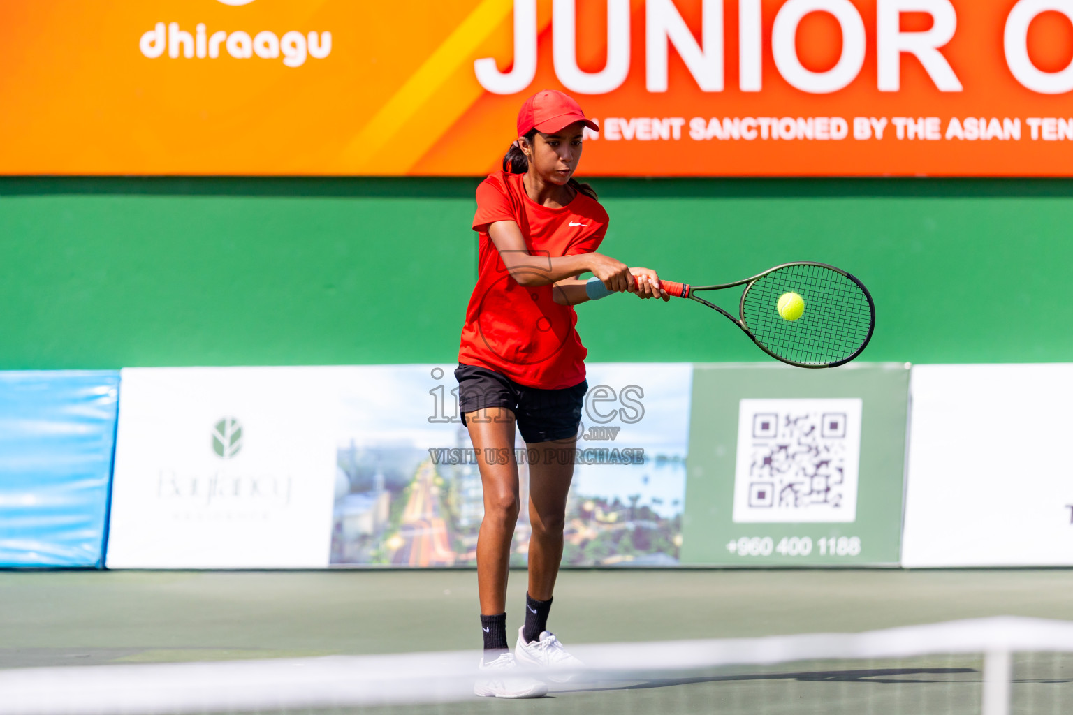 Day 2 of ATF Maldives Junior Open Tennis was held in Male' Tennis Court, Male', Maldives on Tuesday, 10th December 2024. Photos: Nausham Waheed / images.mv