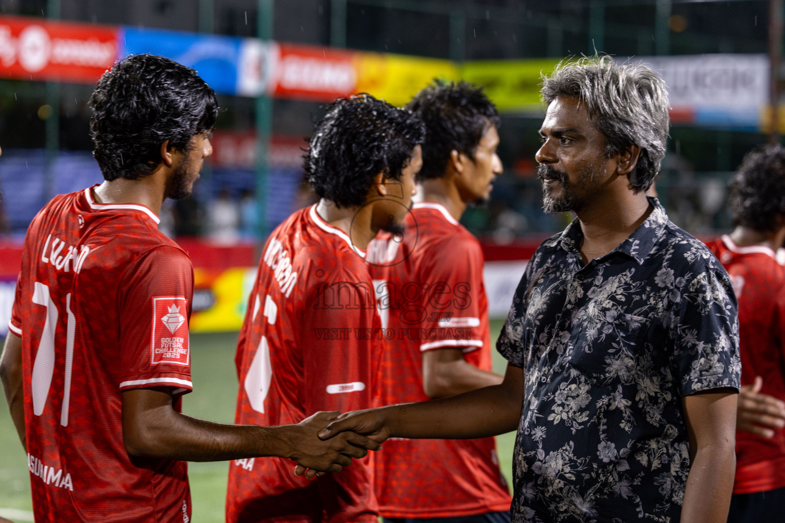 ADh Mahibadhoo VS ADh Kunburudhoo Atoll Round Semi-Final on Day 20 of Golden Futsal Challenge 2025 was held on Friday, 24rd January 2025, in Hulhumale', Maldives. 
Photos: Hassan Simah / images.mv