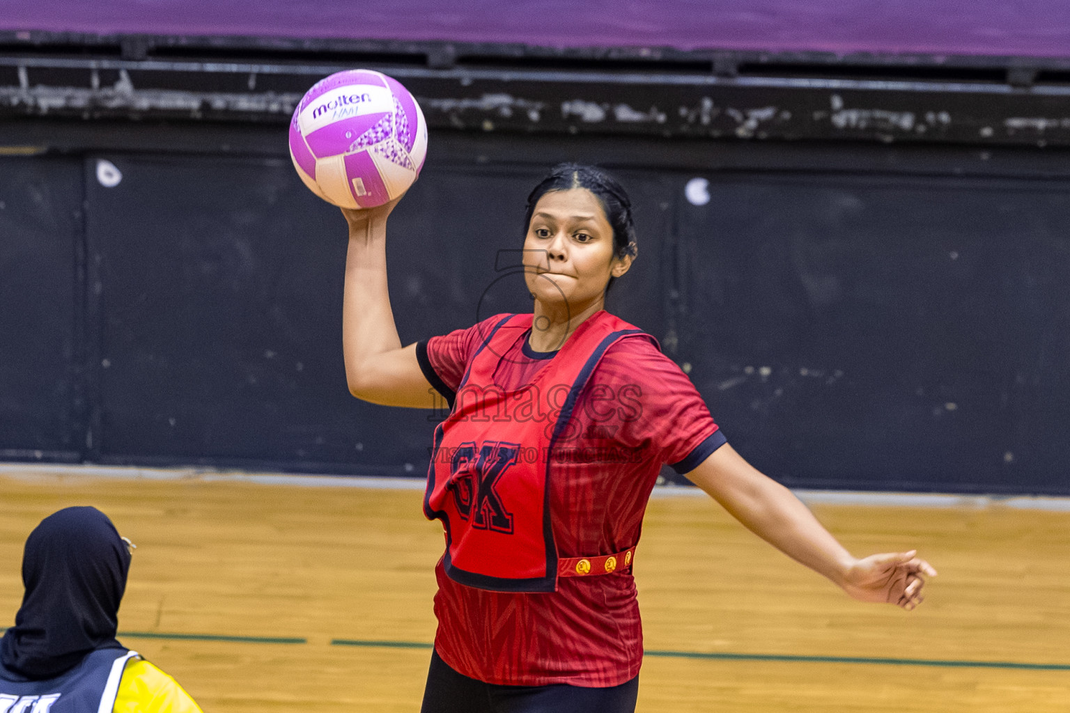 C Matrix vs KYRC in the Final of 24th Milo Netball Association Championship was held in Social Center at Male', Maldives on Thursday, 11th September 2025. Photos: Mohamed Mahfooz Moosa / images.mv
