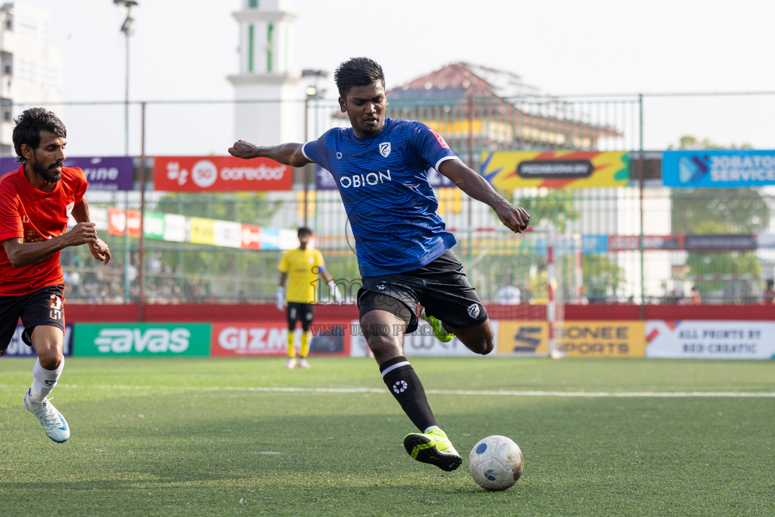 K Gaafaru vs K Himmafushi in Day 15 of Golden Futsal Challenge 2025 was held on Sunday, 19th January 2025, in Hulhumale', Maldives. Photos: Mohamed Mahfooz Moosa / images.mv