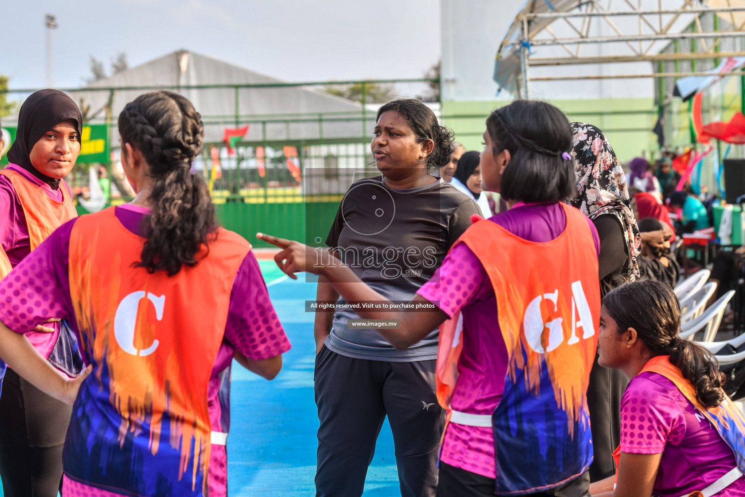 Final of Junior Netball Championship 2022 held in Male', Maldives on 19th March 2022. Photos by Nausham Waheed