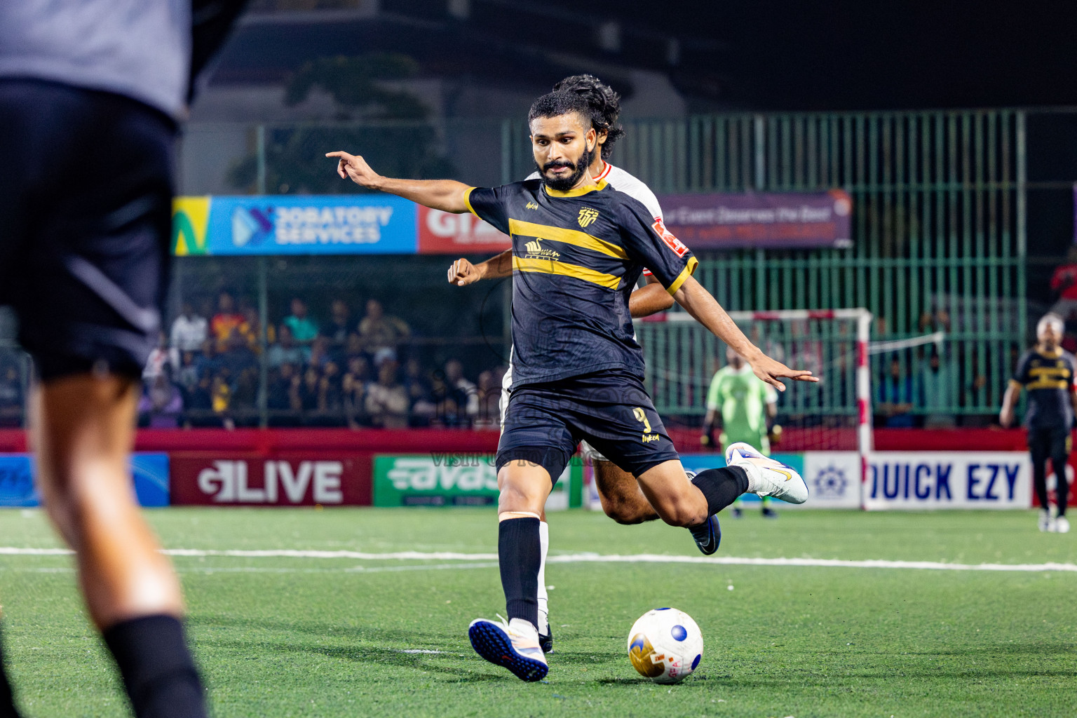 HA Utheemu vs HA Muraidhoo in Day 13 of Golden Futsal Challenge 2025 was held on Friday, 17th January 2025, in Hulhumale', Maldives. Photos: Nausham Waheed / images.mv
