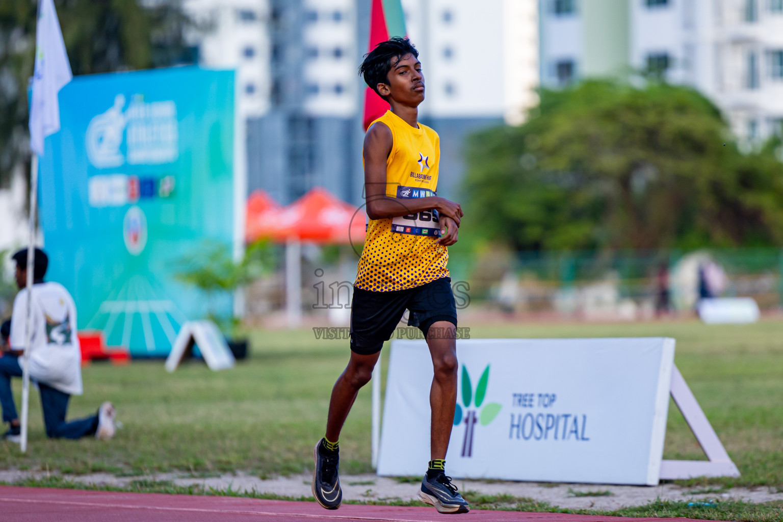 Day 3 of MWSC Interschool Athletics Championships 2024 held in Hulhumale Running Track, Hulhumale, Maldives on Monday, 11th November 2024. Photos by: Nausham Waheed / Images.mv