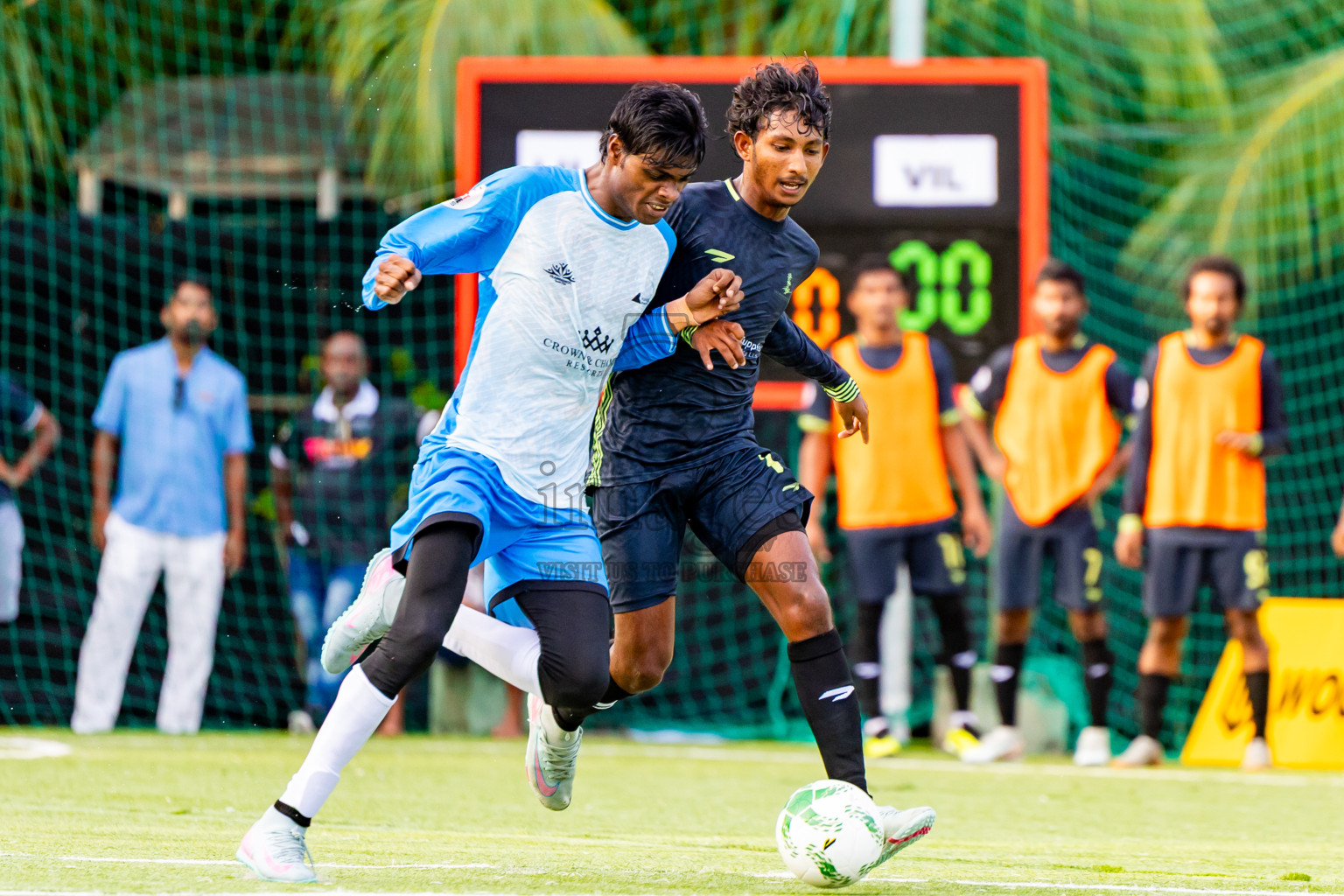 Lily Beach vs Vilamendhoo in Day 6 of Resort League 2025 (Ari Zone) was held on Wednesday, 25th June 2025 in Conrad Maldives Rangali Island, Alif Dhaalu Atoll, Maldives. Photos: Nausham Waheed / images.mv