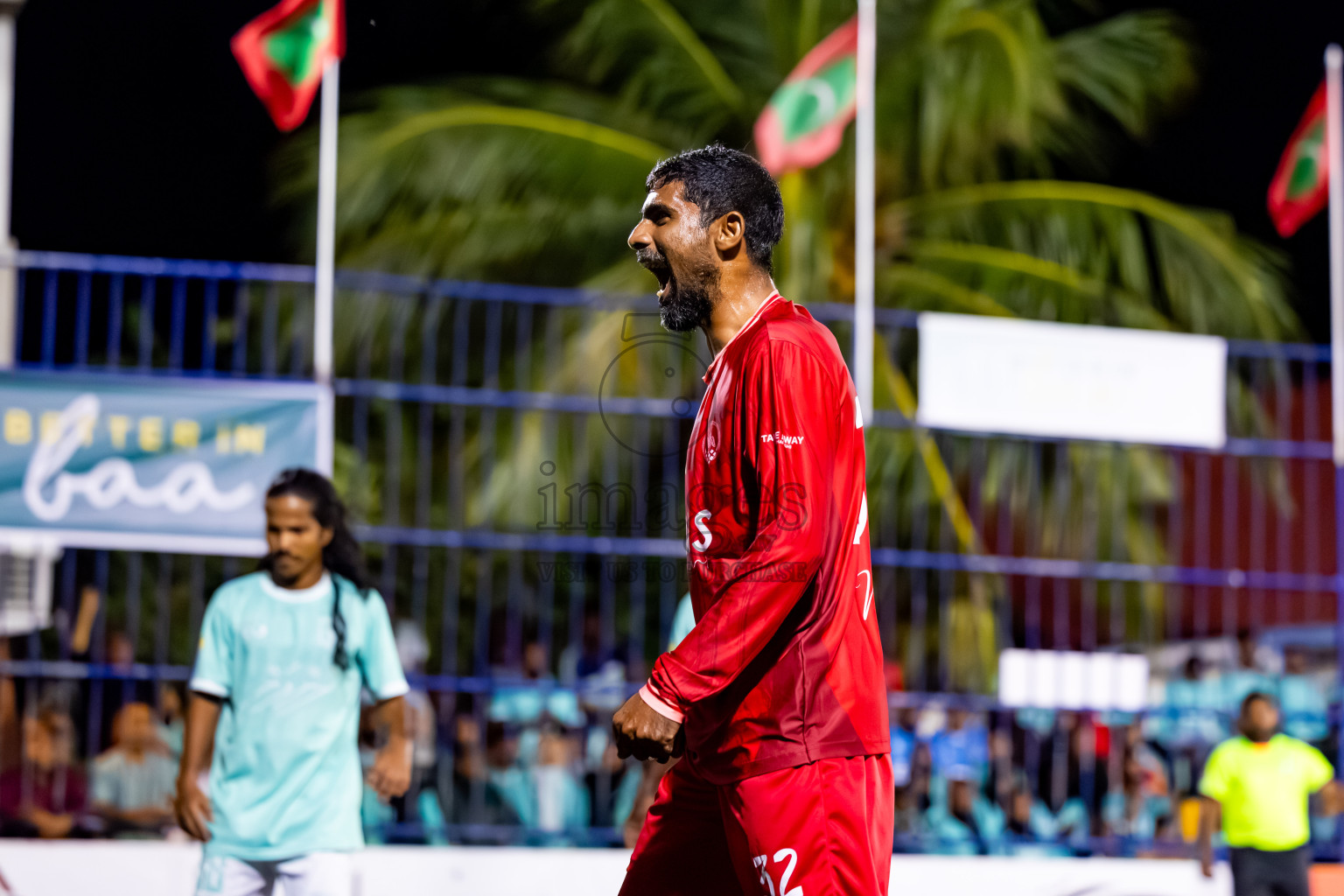 Dhonfan vs Eydhafushi in Day 4 of Better in Baa Futsal Fiesta 2025 Men's division held in B. Eydhafushi, Maldives on Saturday, 8th November 2025. Photos: Nausham Waheed / images.mv