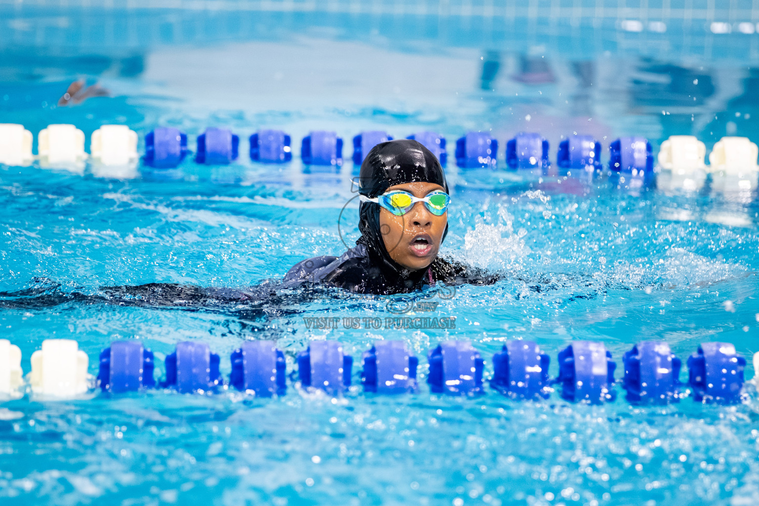 Day 3 of BML 6th National Kids Swimming Kids Festival 2025 held in Hulhumale', Maldives on Wednesday, 5th November 2024. 

Photos: Hassan Simah / images.mv