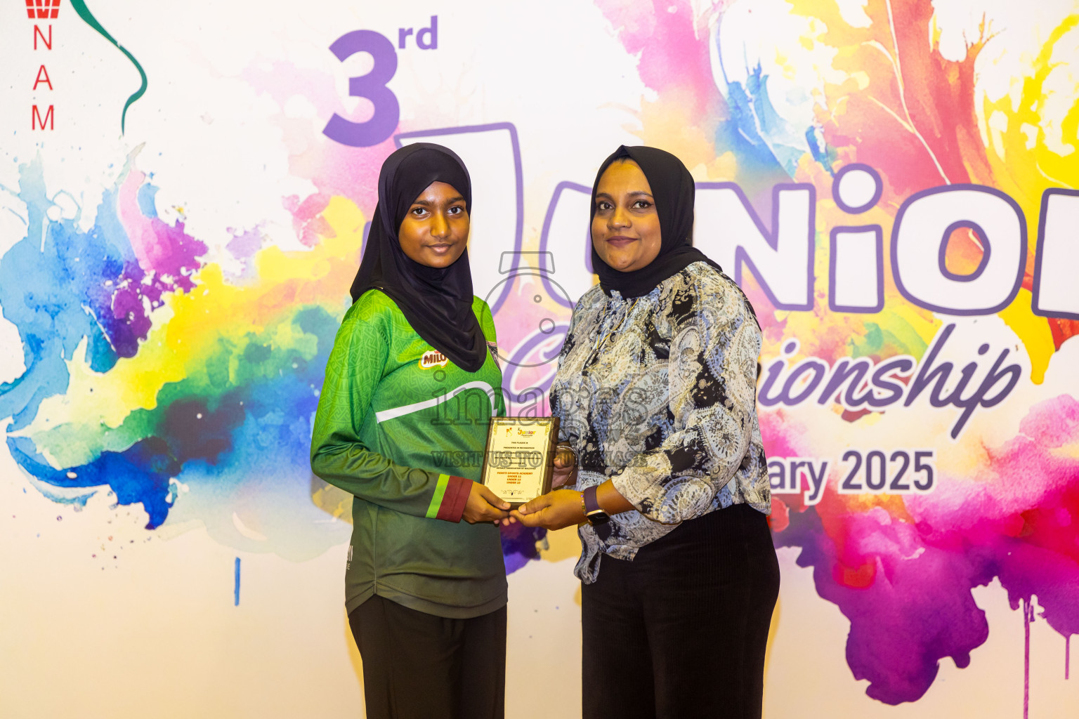 Closing ceremony of 3rd Netball Junior Championship, held at Social Center on Saturday, 25th January 2025 . Photos: Nausham Waheed / images.mv