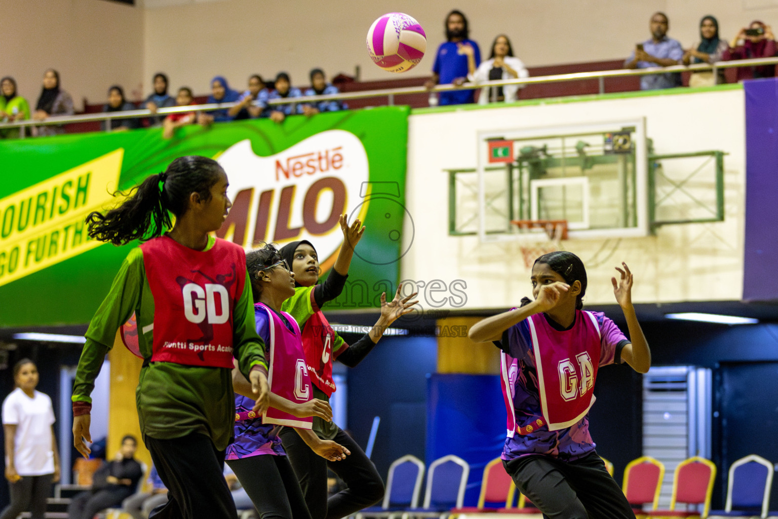 FIONTI Academy A vs N Sports Academy A in Day 2 of 3rd Junior Championship - Netball association of Maldives, held at Social Center on Monday 20th January 2025 . Photos by Shuu Abdul Sattar